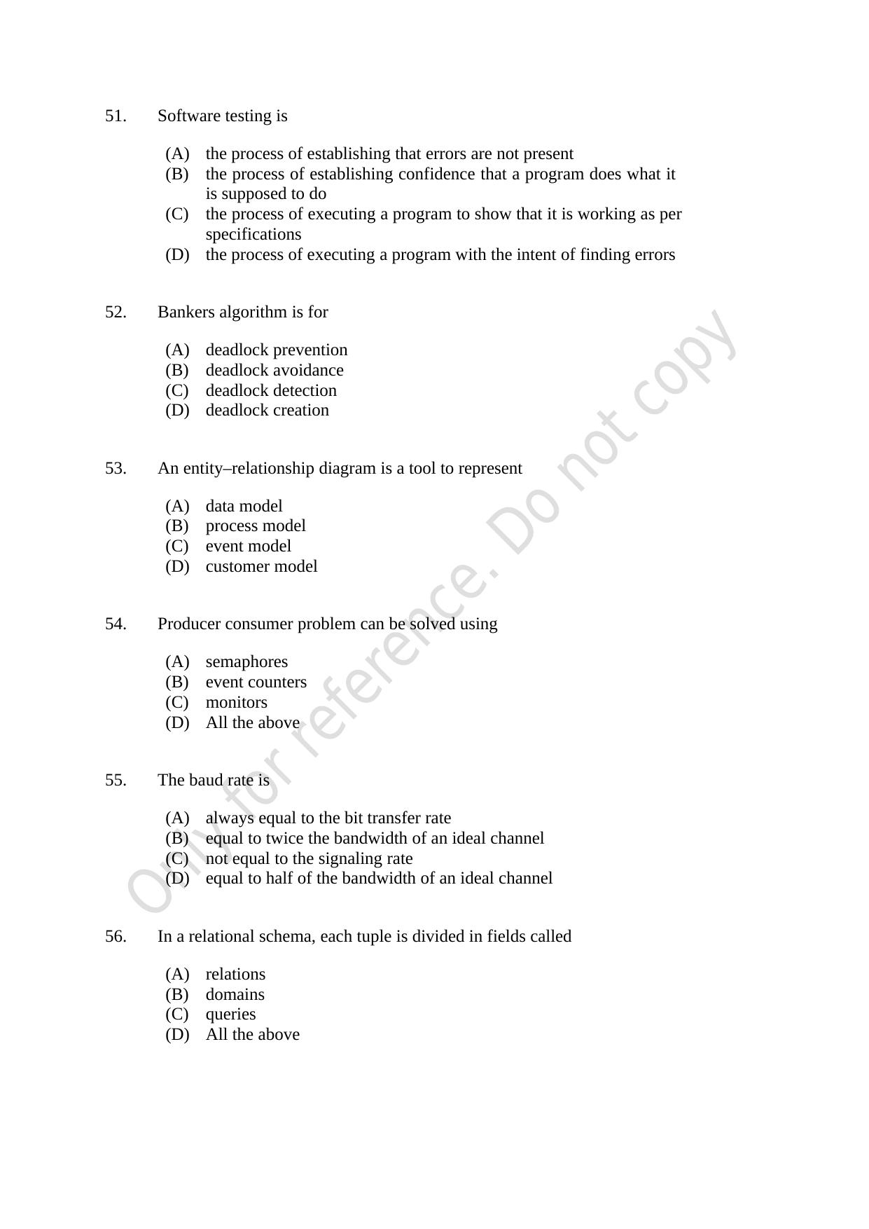 CUSAT CAT 2021 M.Voc Mobile Phone Applications Development Question Paper - Page 11