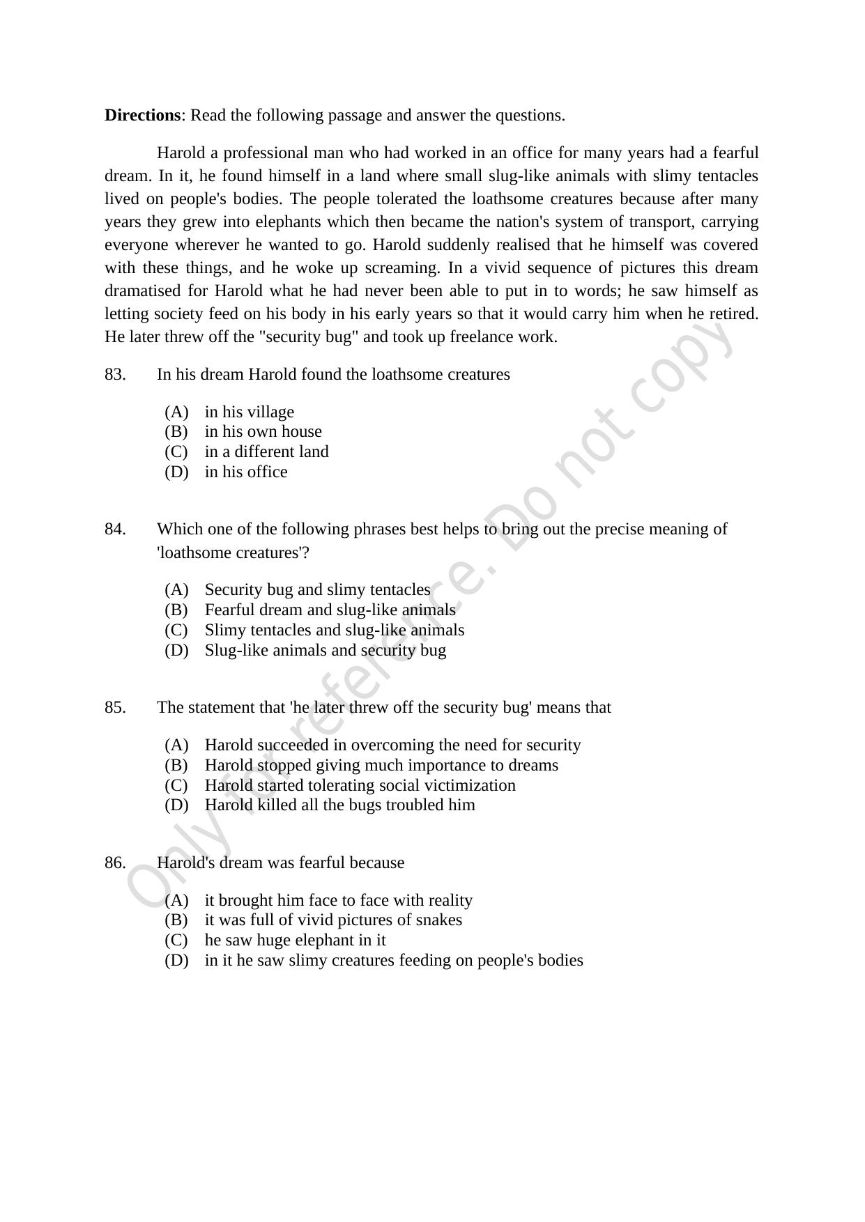 CUSAT CAT 2021 M.Voc Mobile Phone Applications Development Question Paper - Page 19