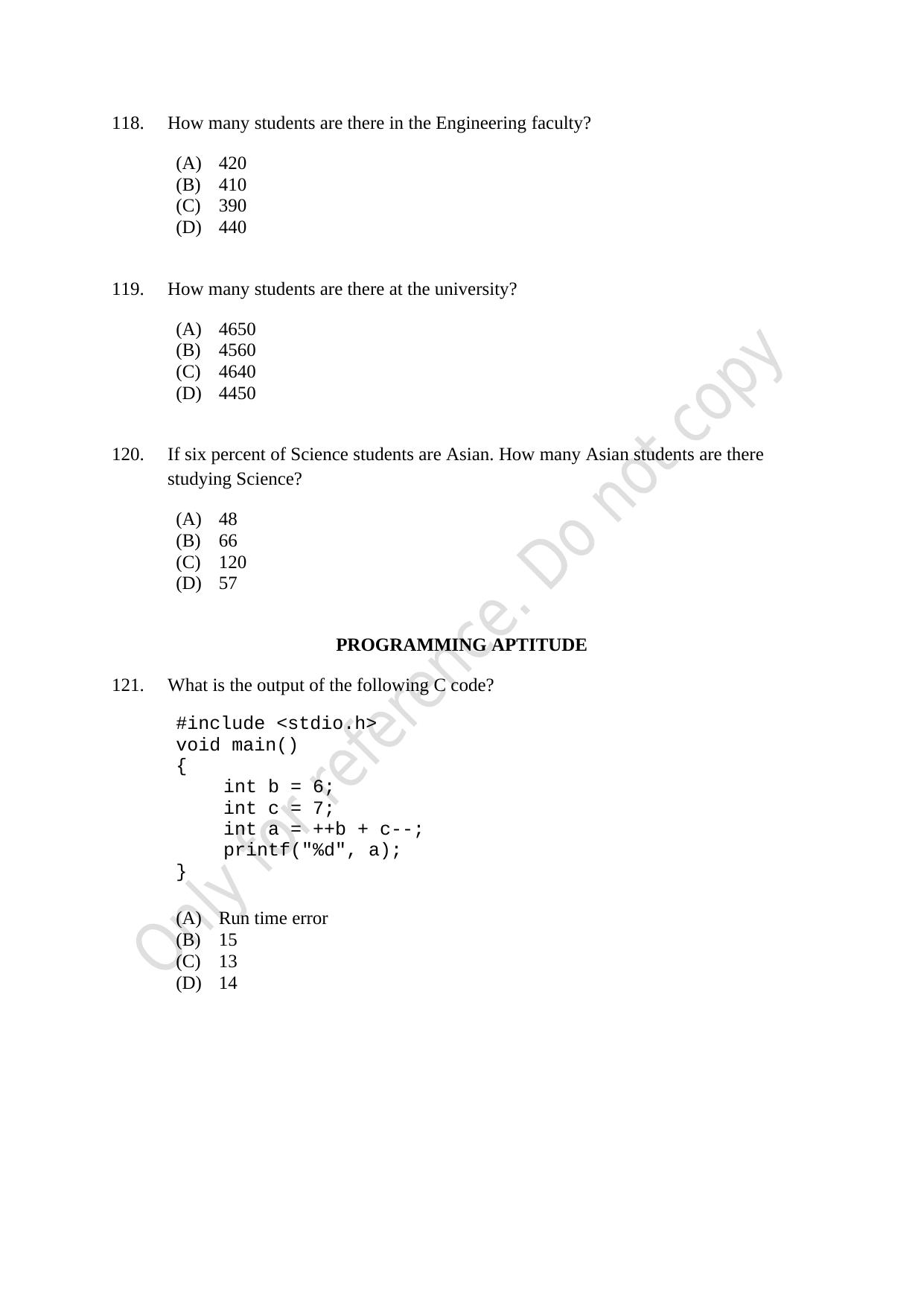 CUSAT CAT 2021 M.Voc Mobile Phone Applications Development Question Paper - Page 31