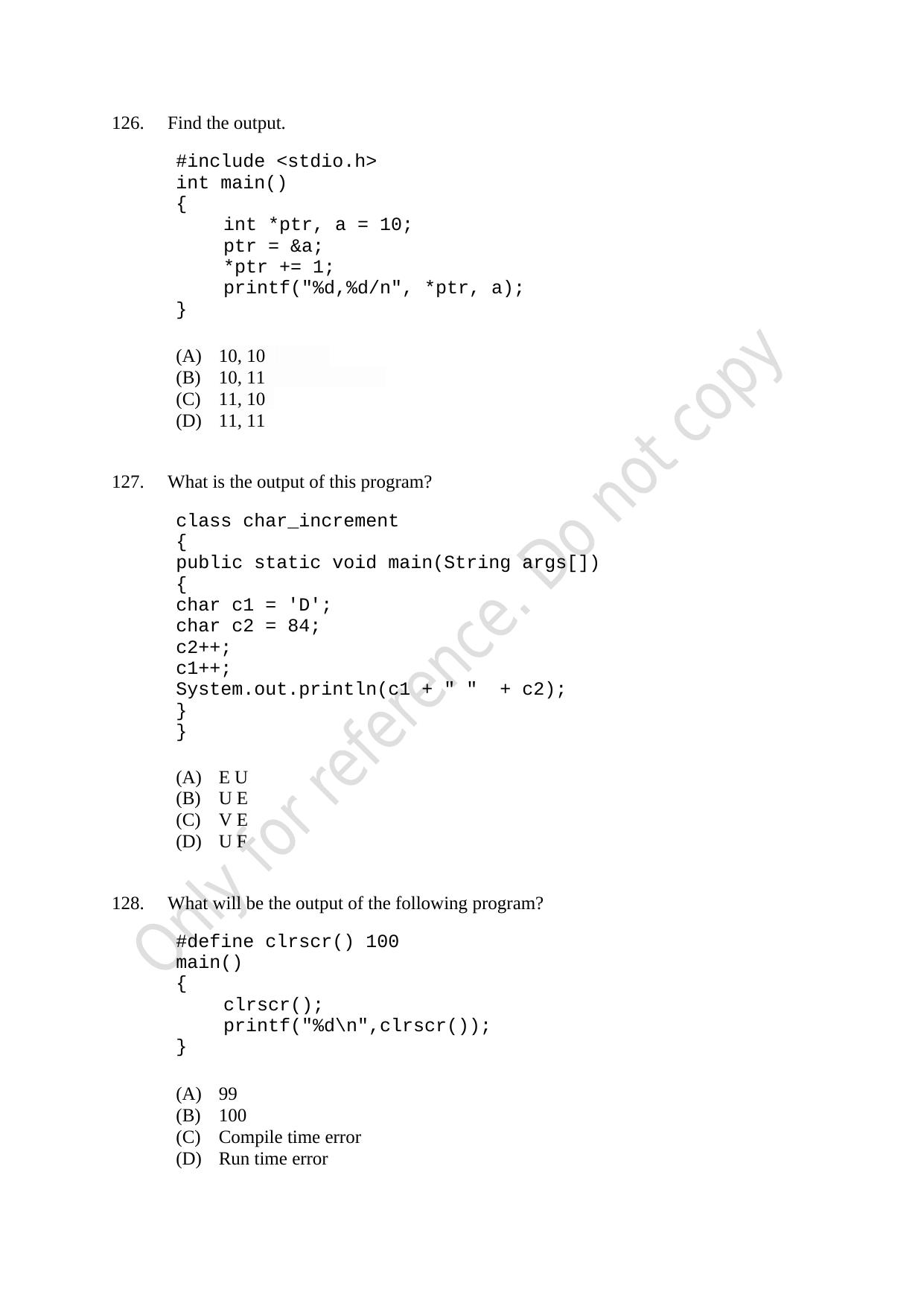 CUSAT CAT 2021 M.Voc Mobile Phone Applications Development Question Paper - Page 33