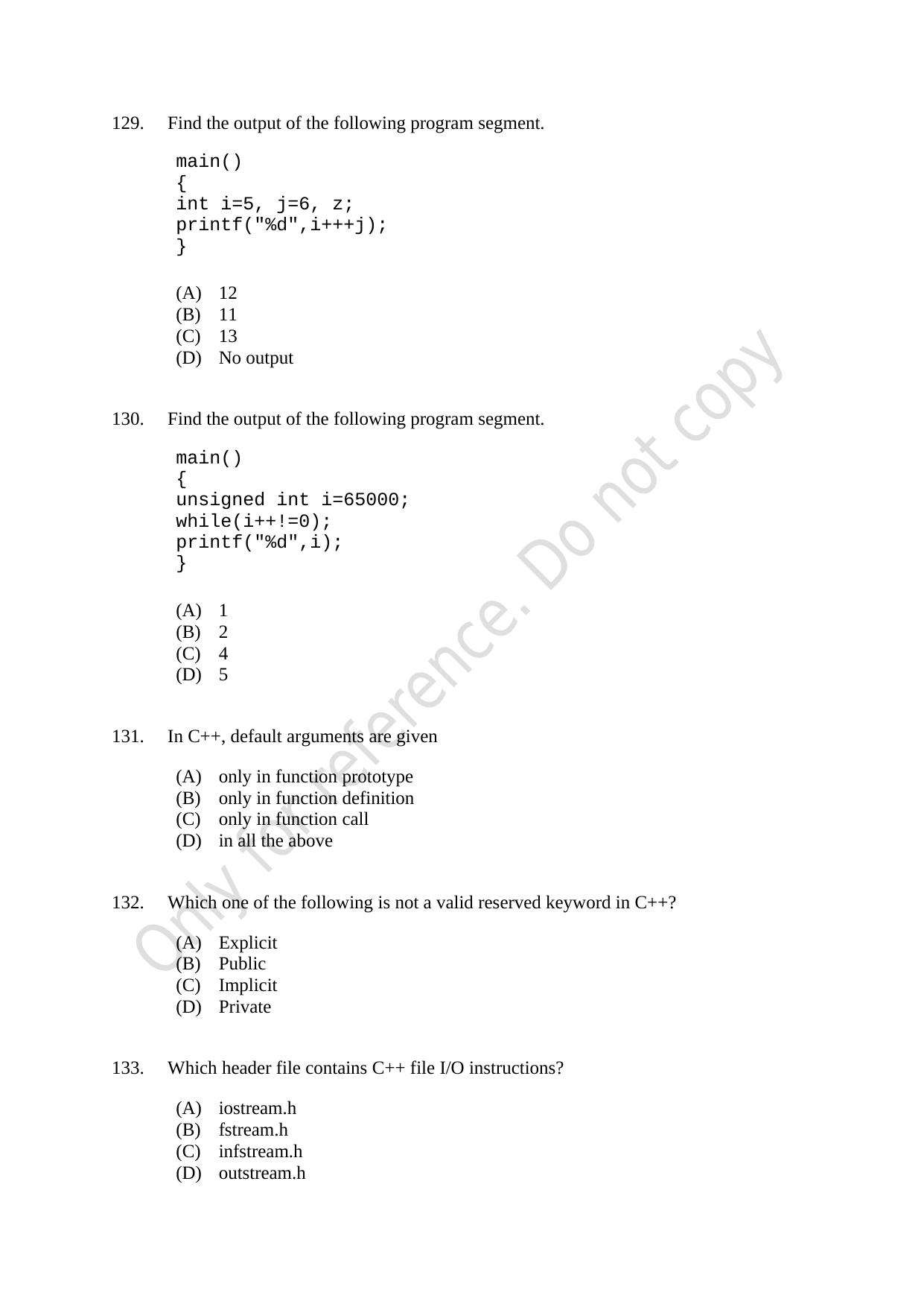CUSAT CAT 2021 M.Voc Mobile Phone Applications Development Question Paper - Page 34
