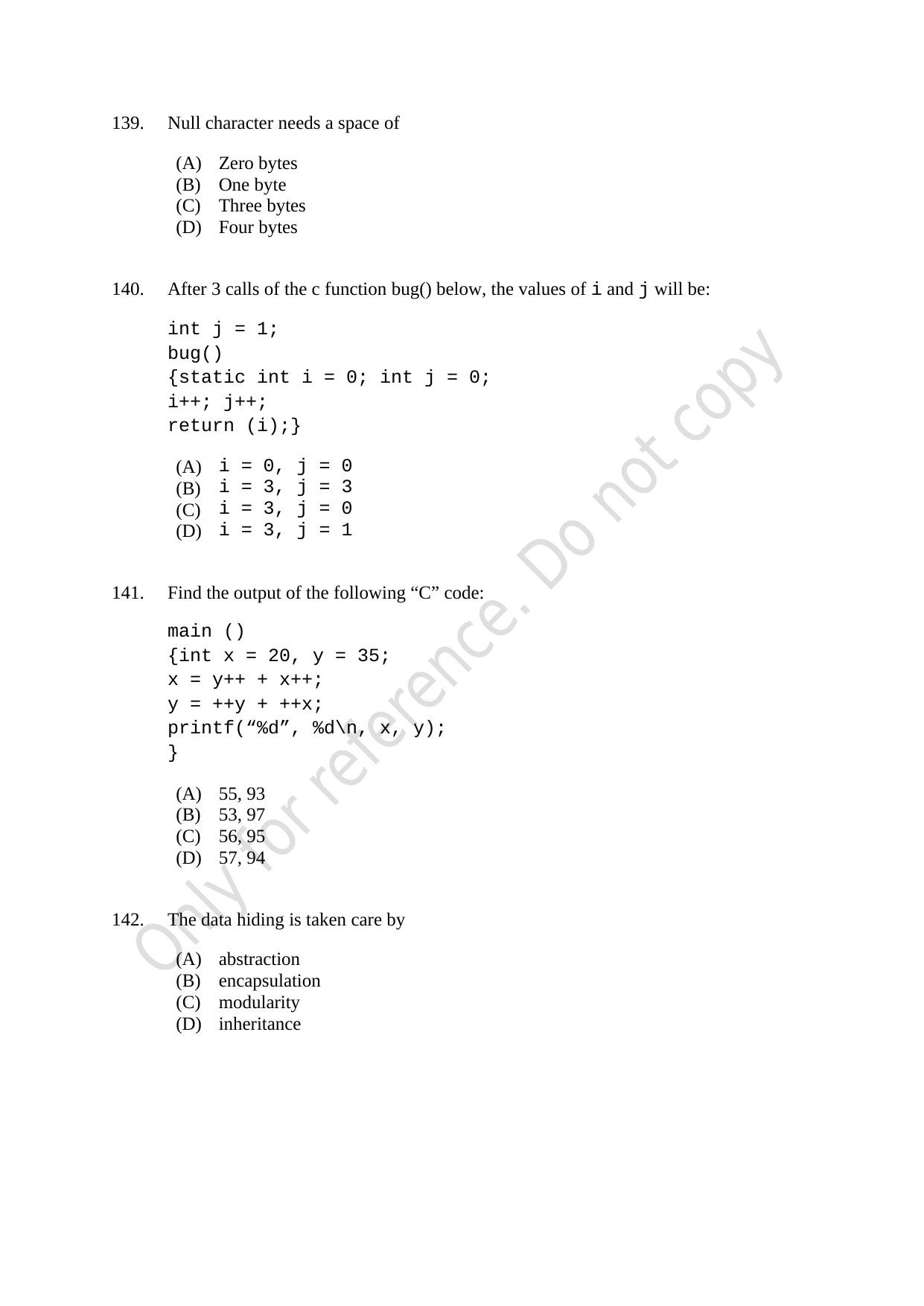 CUSAT CAT 2021 M.Voc Mobile Phone Applications Development Question Paper - Page 36
