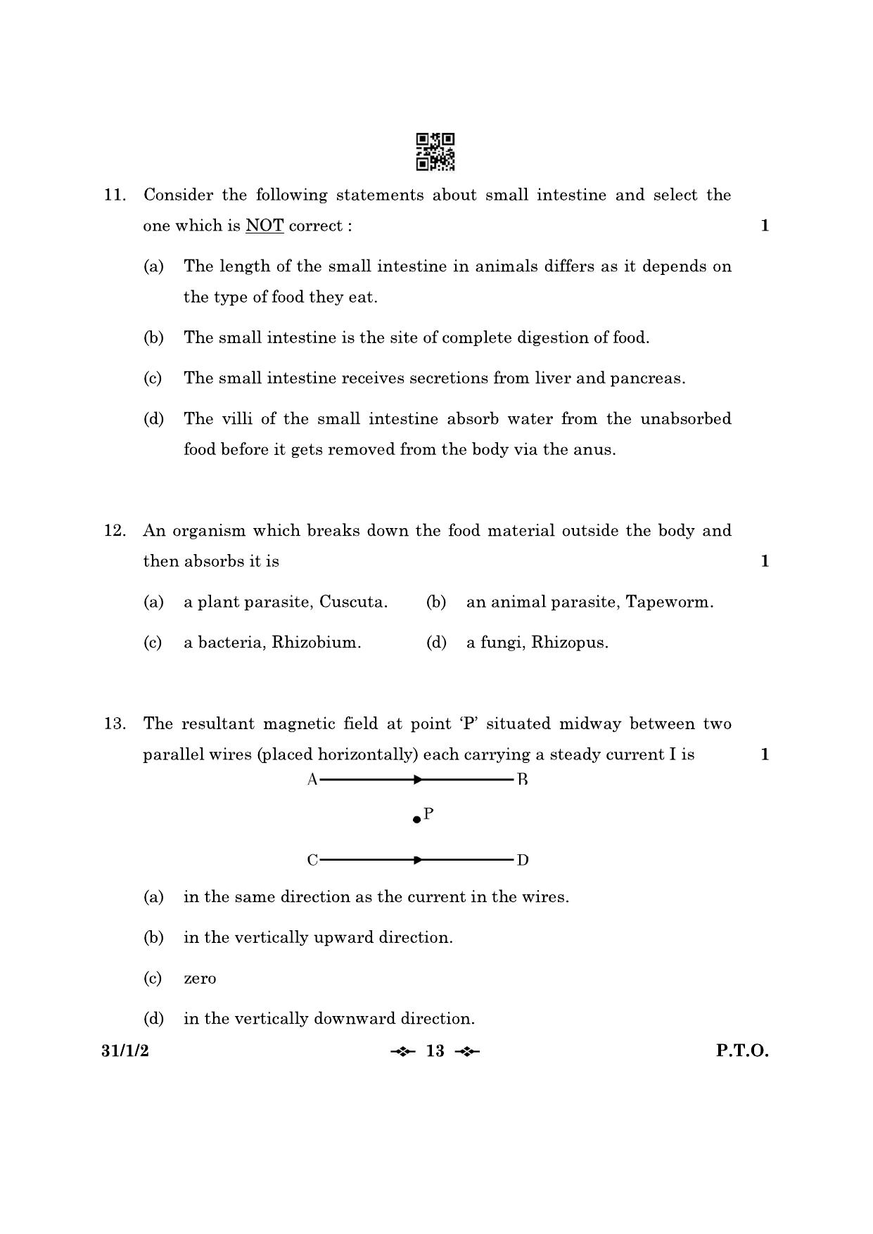 CBSE Class 10 31-1-2 Science 2023 Question Paper - Page 13