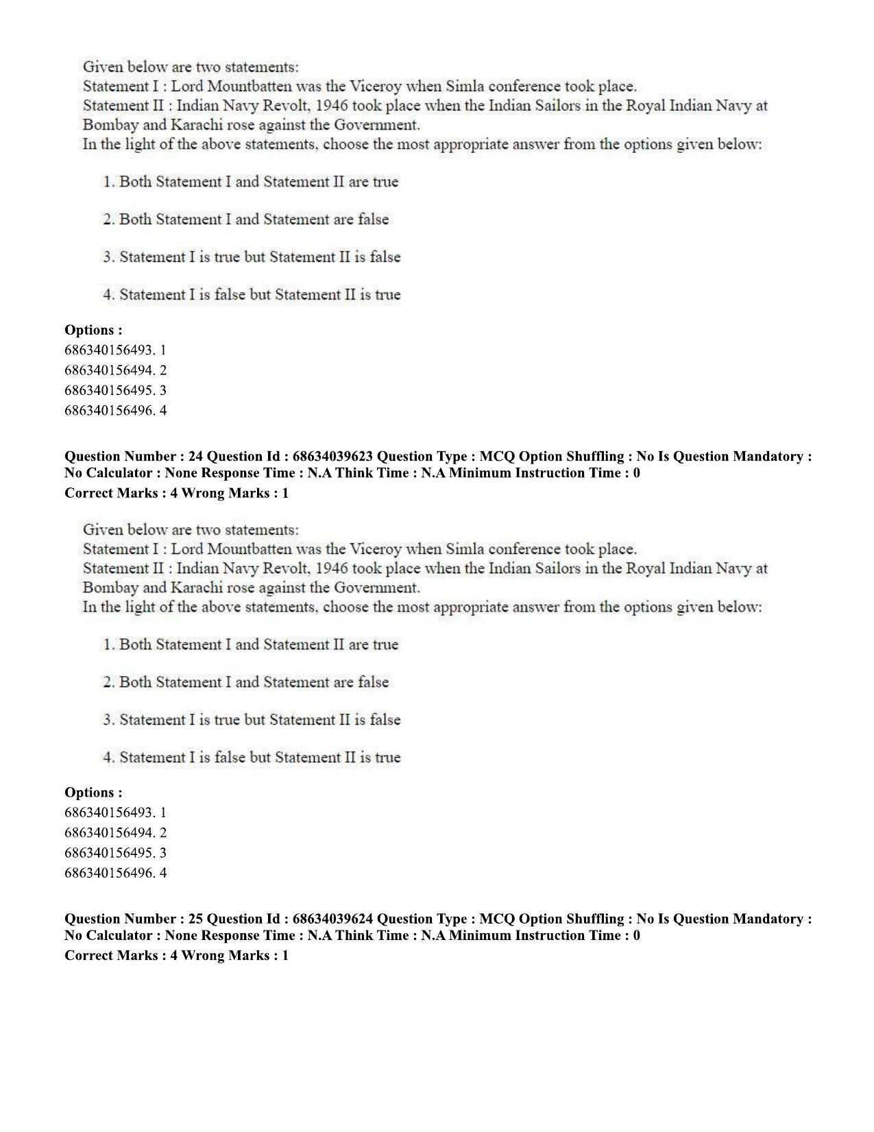 CUET PG 2023: HUQP08 – Geography (Eng) - Shift 3 (25-06-2023) Question Paper - Page 23
