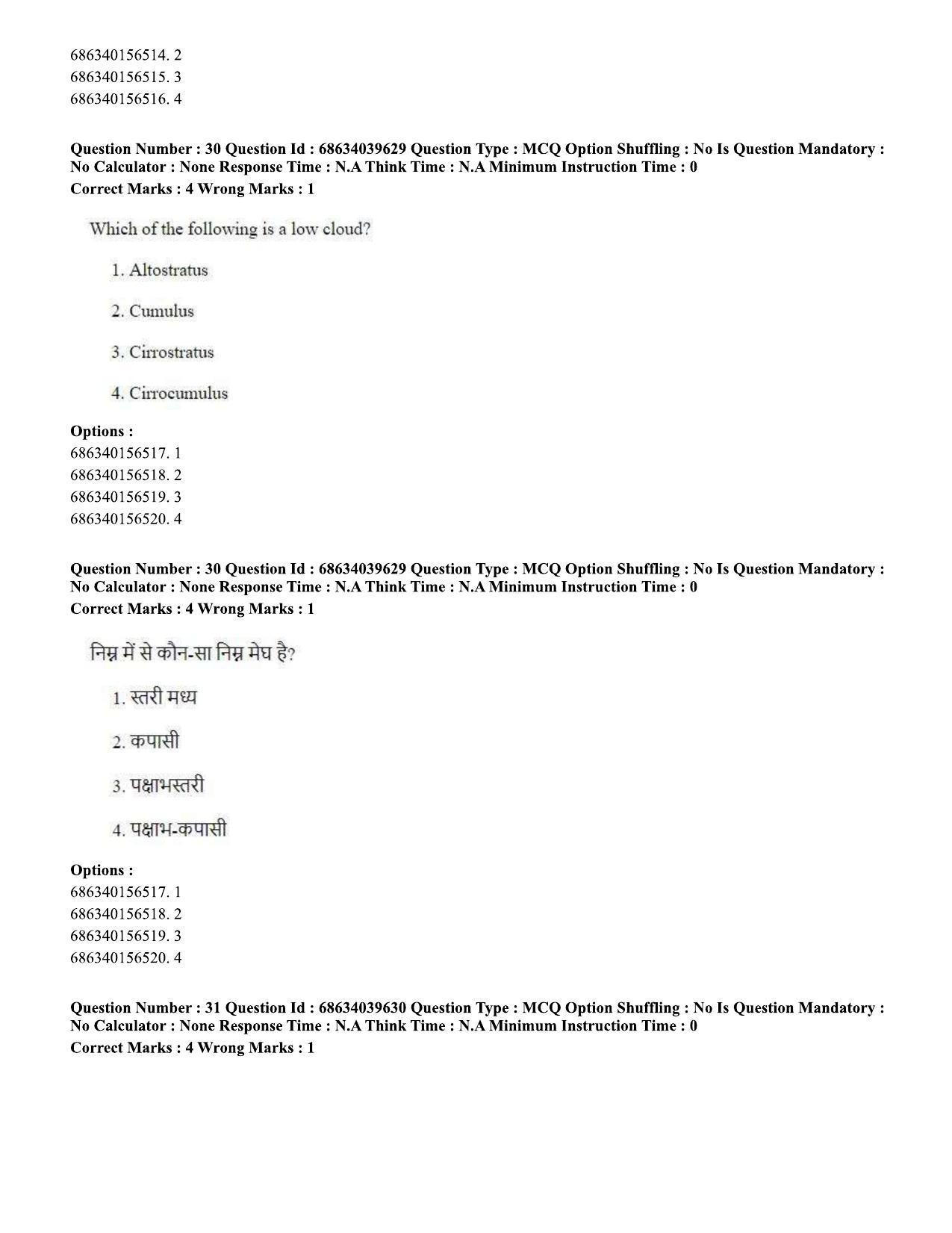 CUET PG 2023: HUQP08 – Geography (Eng) - Shift 3 (25-06-2023) Question Paper - Page 28