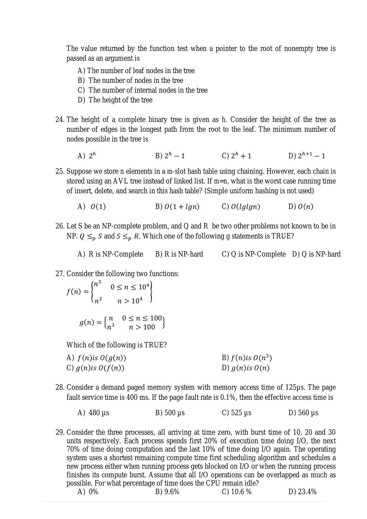 PU MPET Biotechnology Engineering 2016 Question Paper - Page 20