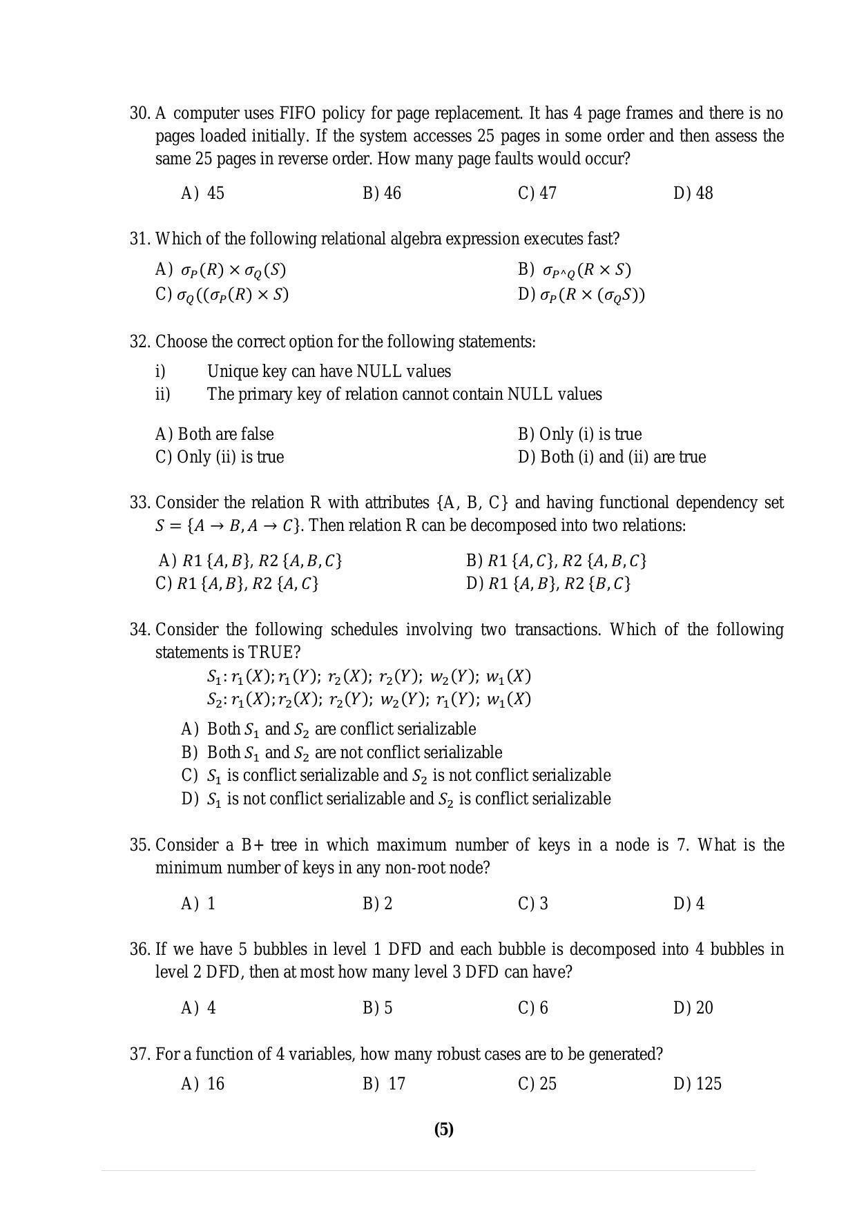 PU MPET Biotechnology Engineering 2016 Question Paper - Page 21
