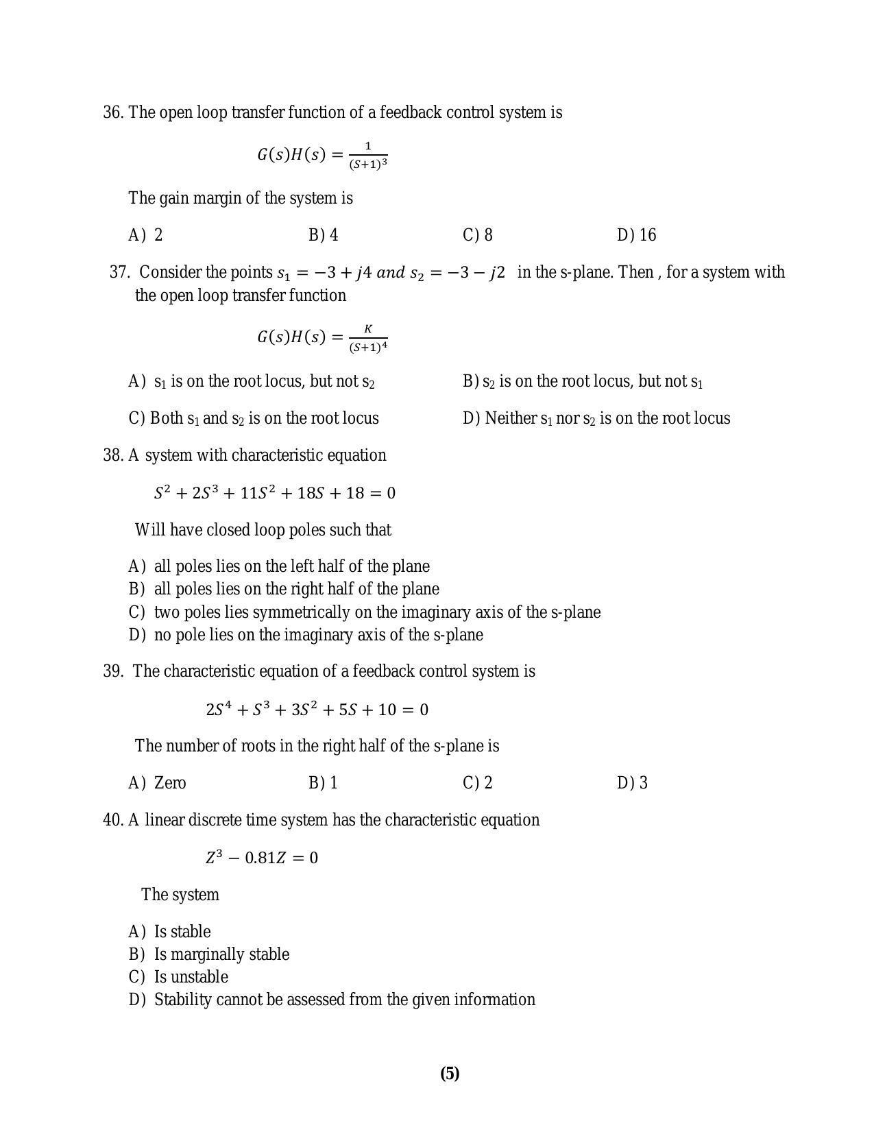 PU MPET Biotechnology Engineering 2016 Question Paper - Page 28