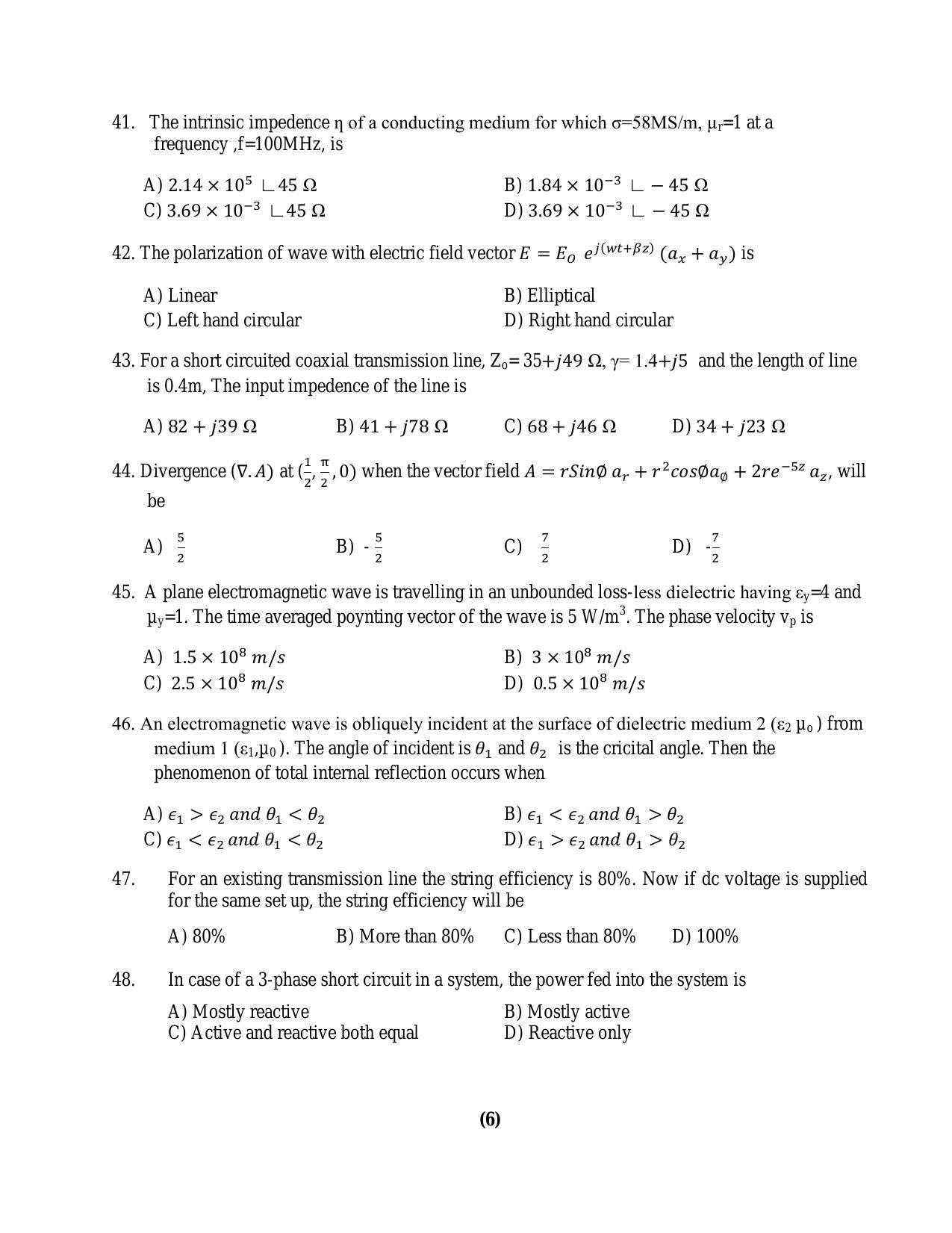 PU MPET Biotechnology Engineering 2016 Question Paper - Page 29