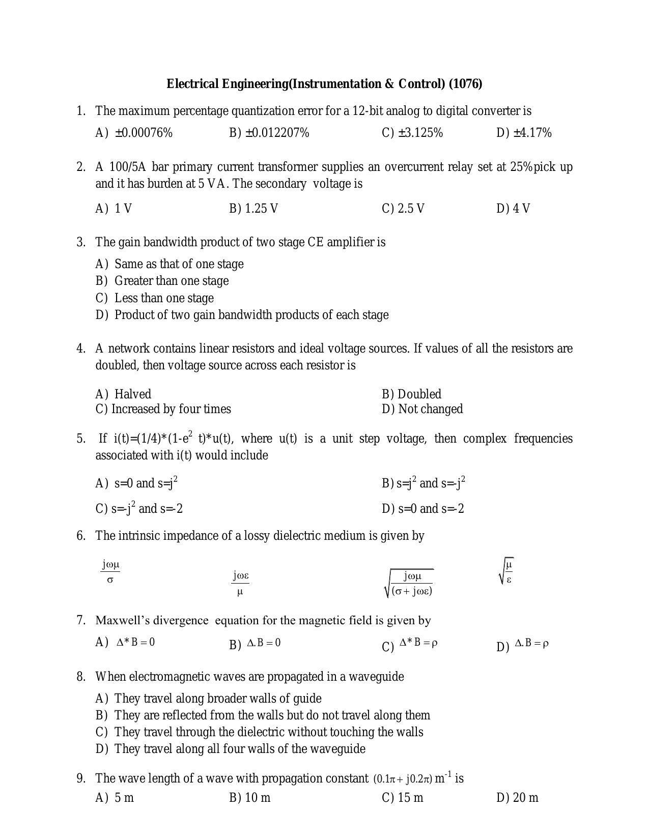 PU MPET Biotechnology Engineering 2016 Question Paper - Page 31