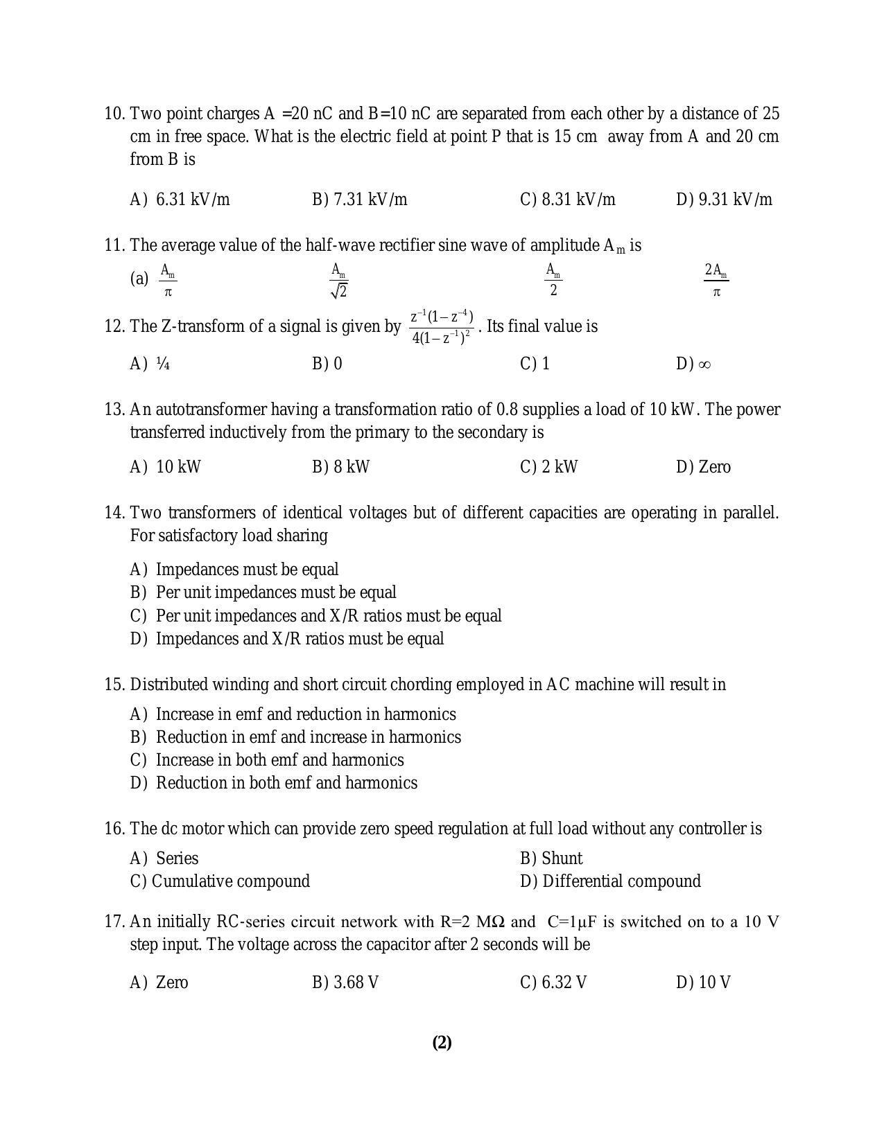 PU MPET Biotechnology Engineering 2016 Question Paper - Page 32