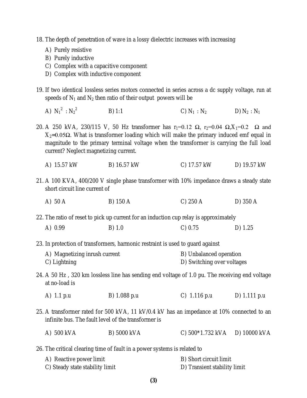 PU MPET Biotechnology Engineering 2016 Question Paper - Page 33