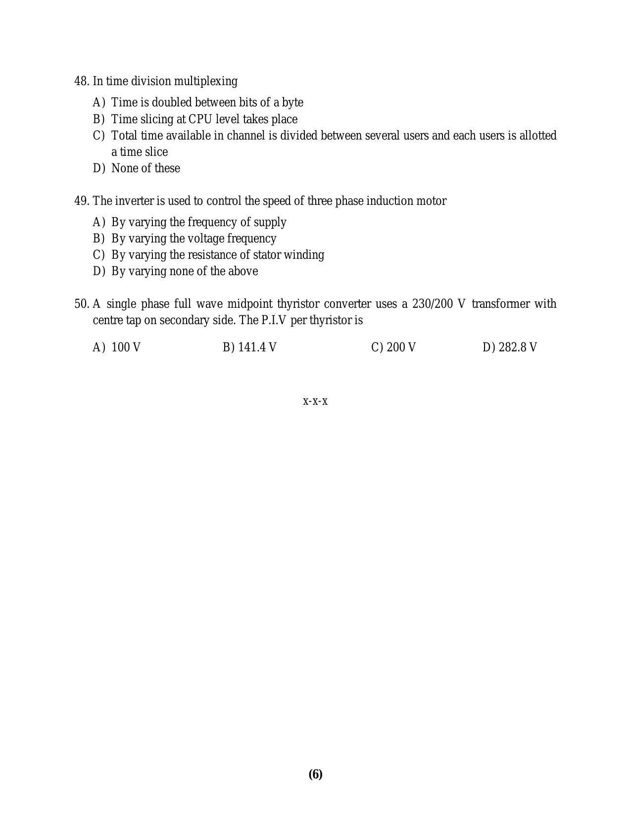 PU MPET Biotechnology Engineering 2016 Question Paper - Page 36