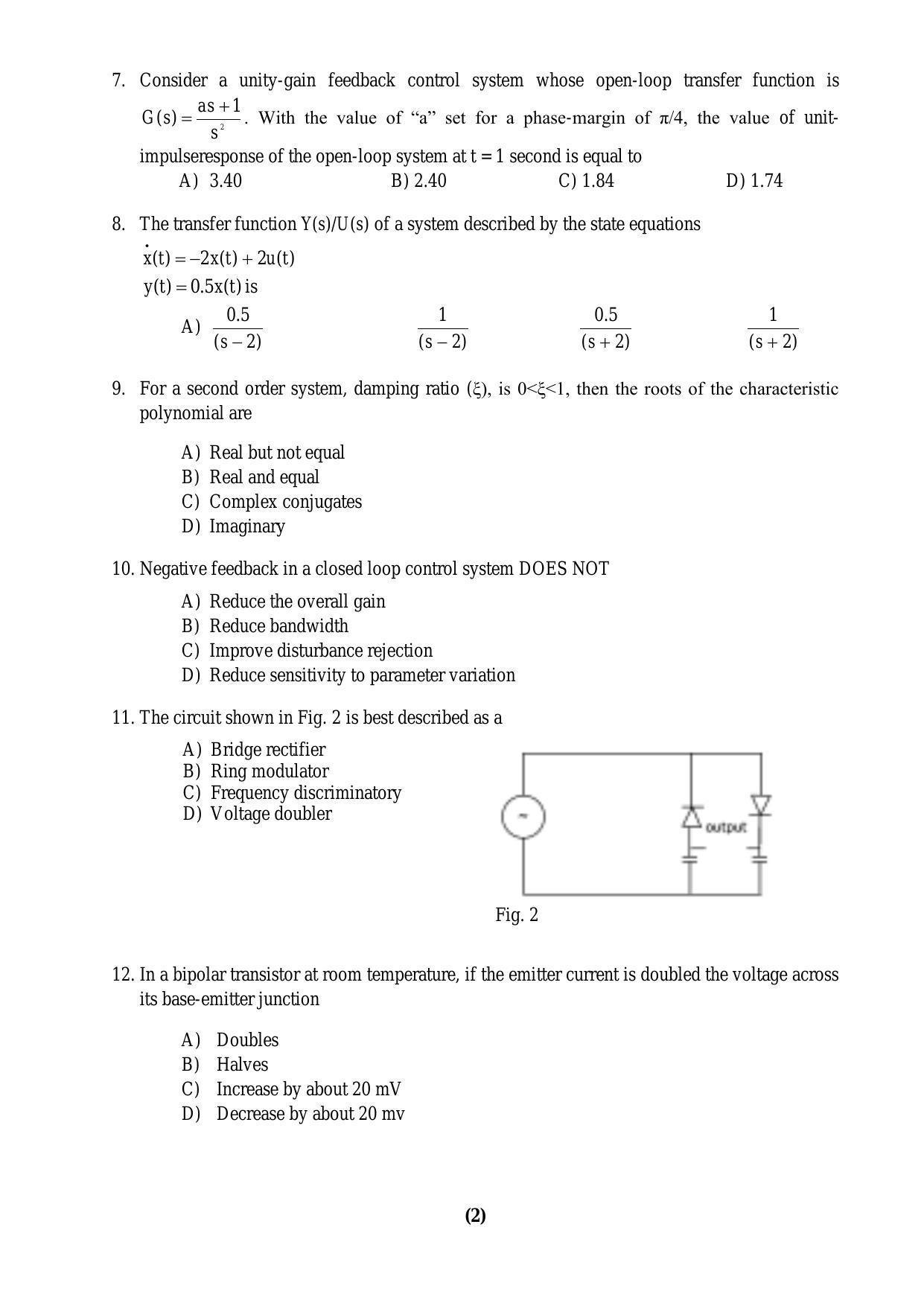 PU MPET Biotechnology Engineering 2016 Question Paper - Page 38