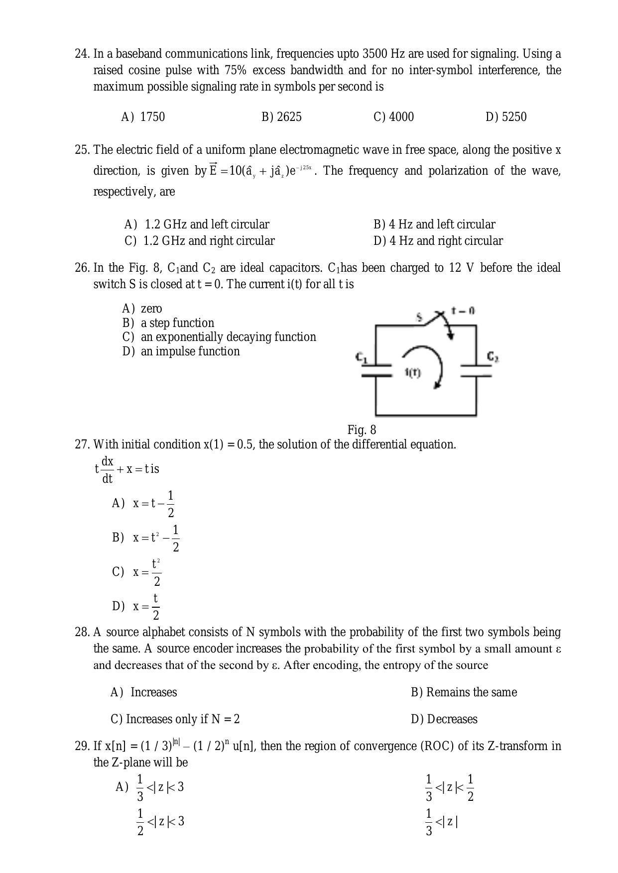 PU MPET Biotechnology Engineering 2016 Question Paper - Page 41