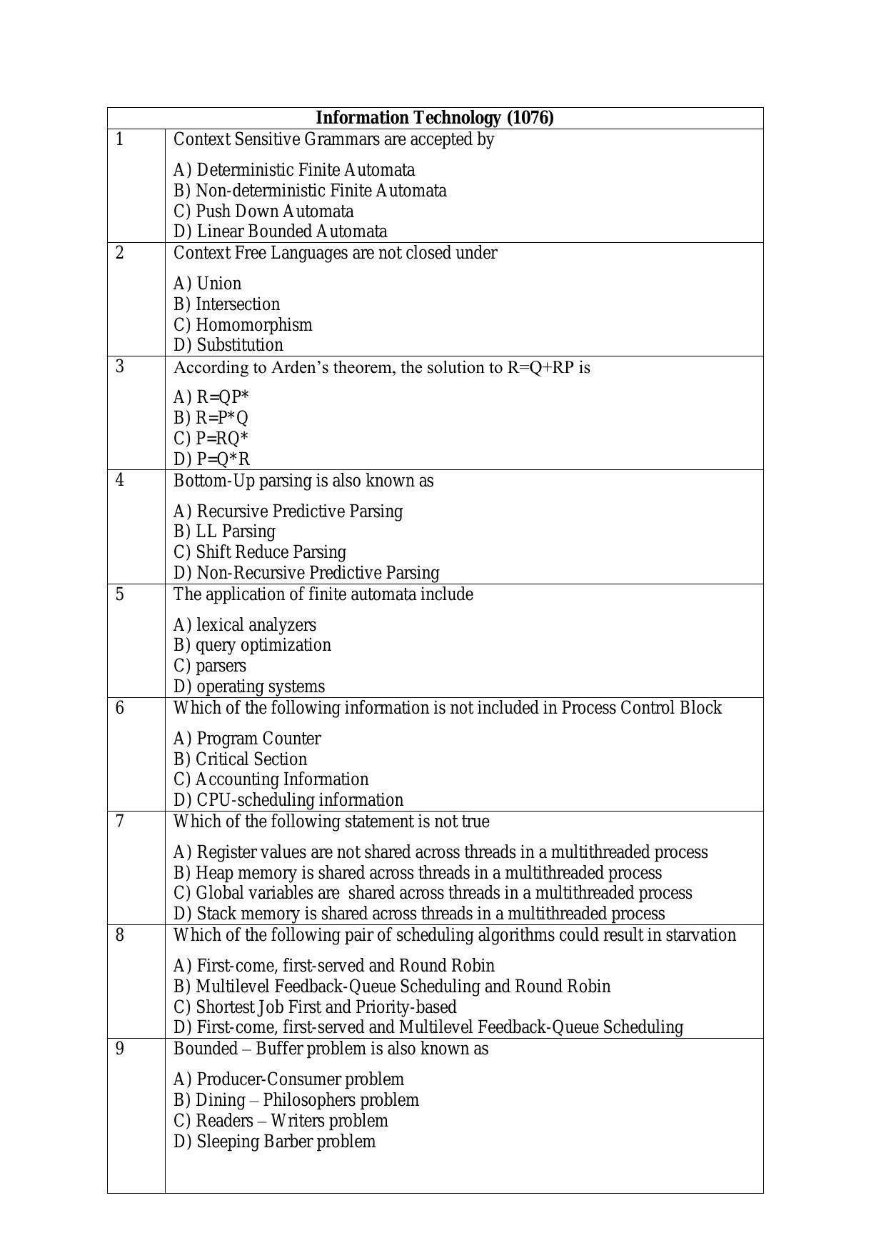 PU MPET Biotechnology Engineering 2016 Question Paper - Page 45