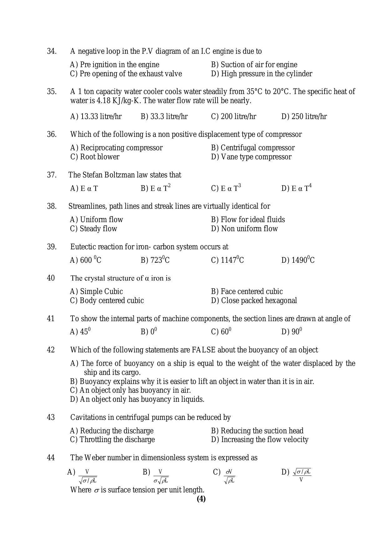 PU MPET Biotechnology Engineering 2016 Question Paper - Page 54
