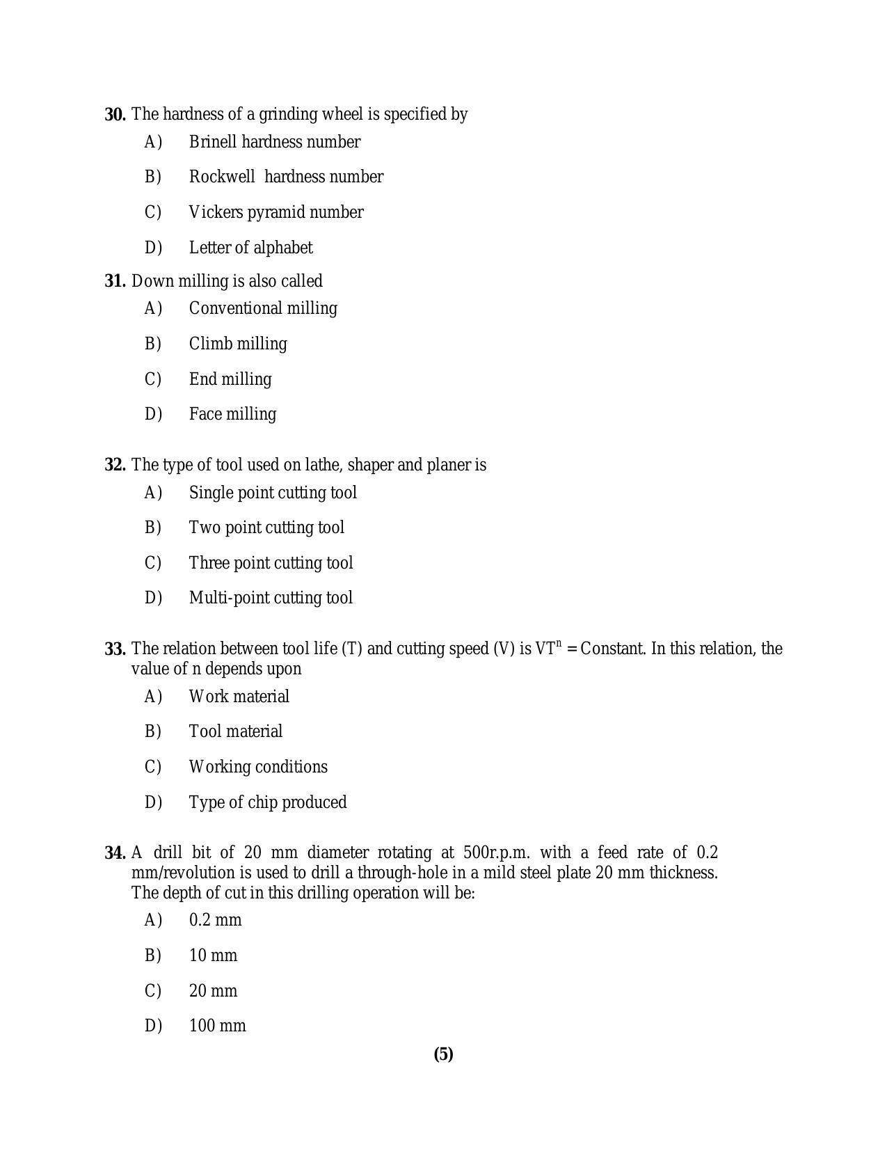 PU MPET Biotechnology Engineering 2016 Question Paper - Page 60
