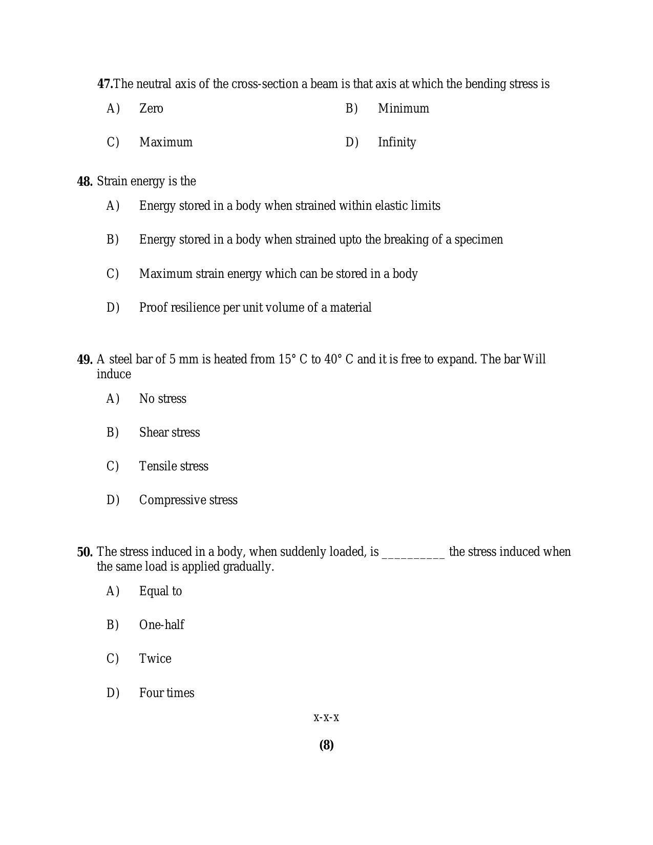 PU MPET Biotechnology Engineering 2016 Question Paper - Page 63