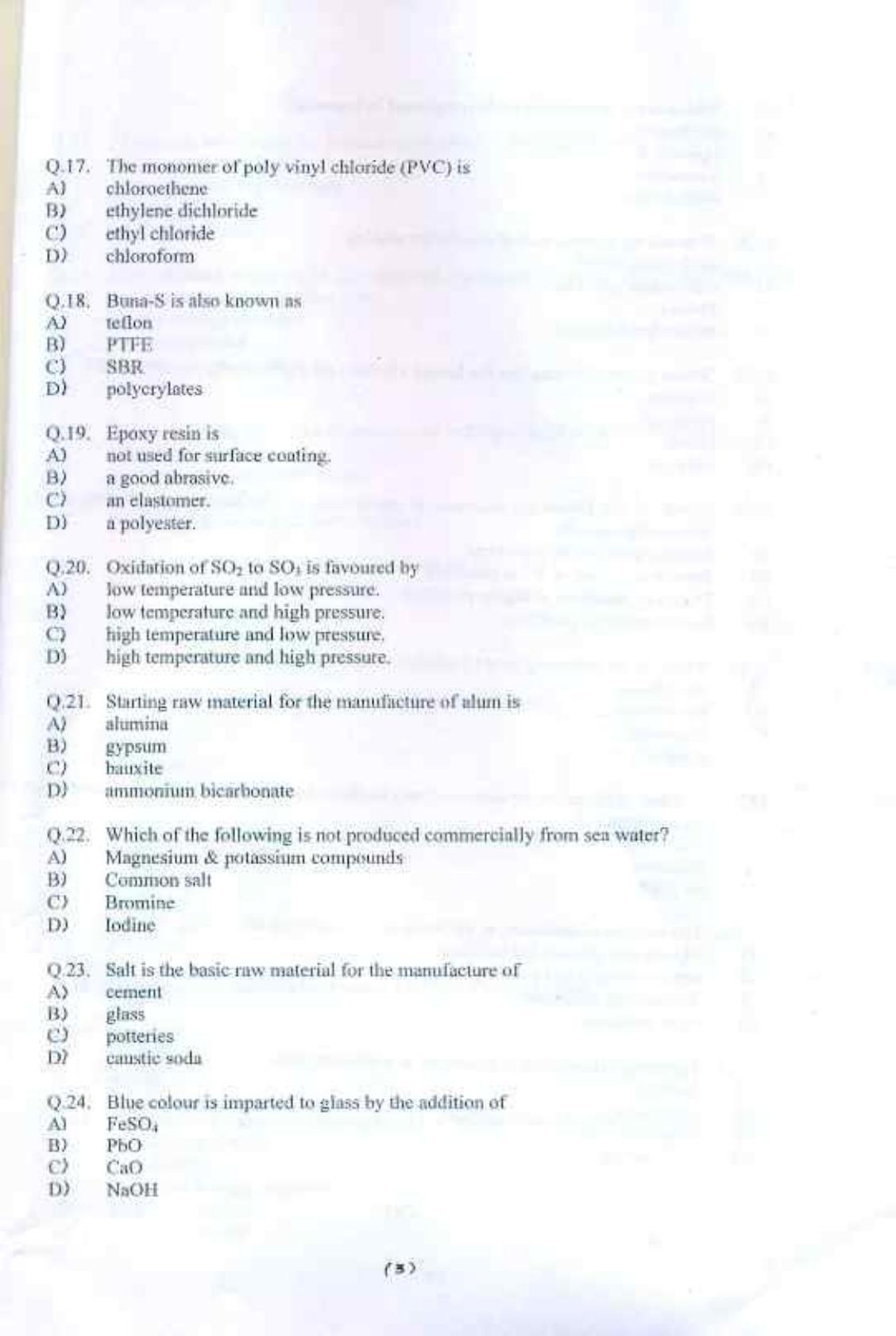 PU MPET Biotechnology Engineering 2016 Question Paper - Page 73