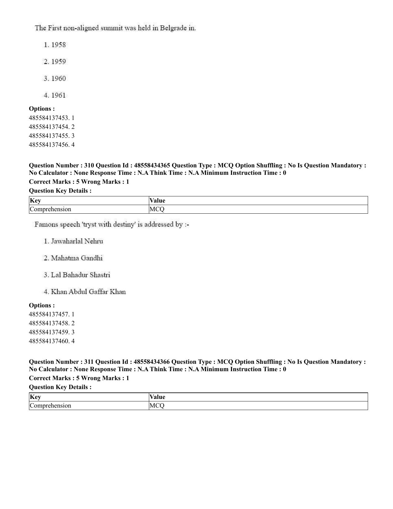 CUET 2023 English Urdu Shift 3 Question Paper - 18 June 2023 - Page 290
