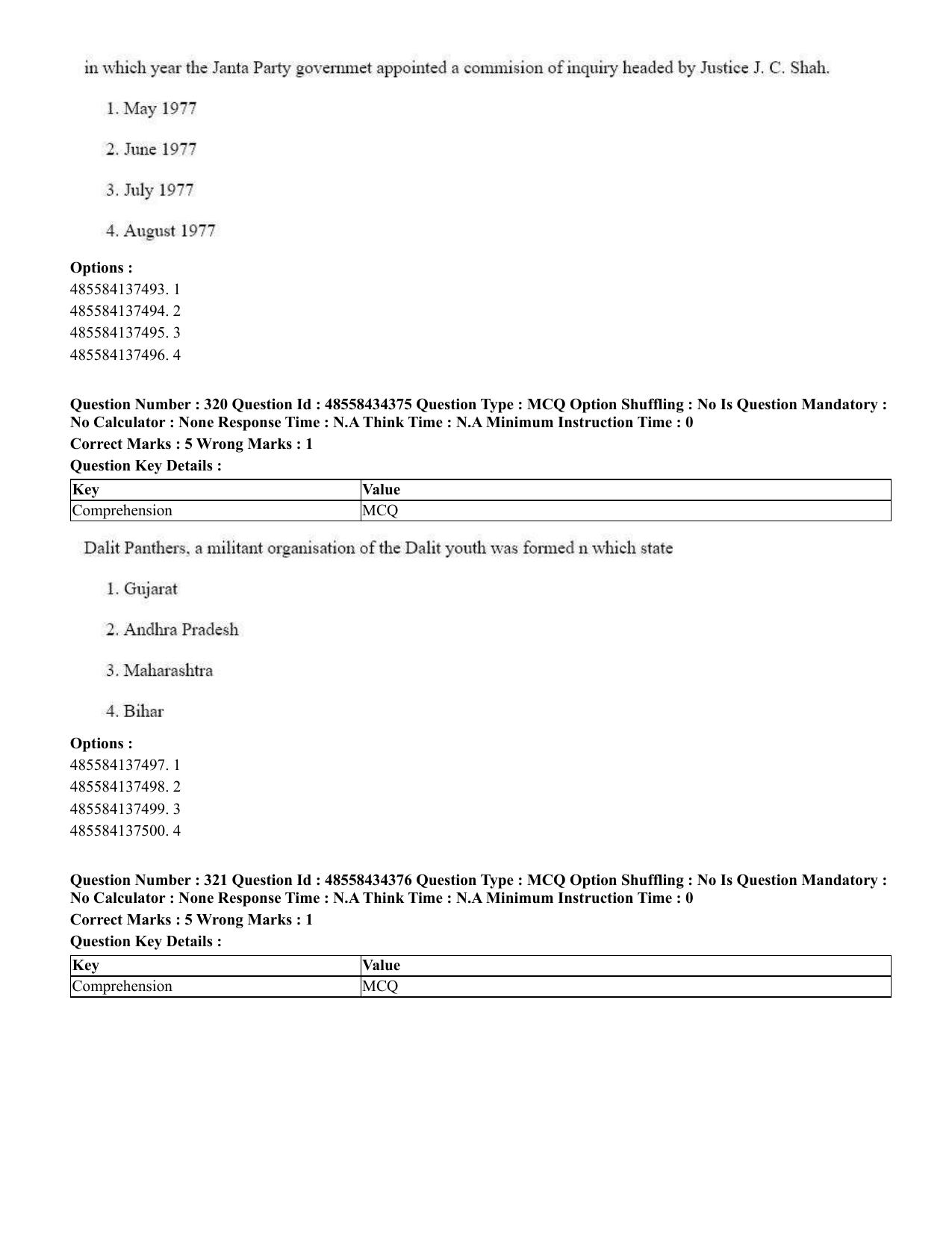 CUET 2023 English Urdu Shift 3 Question Paper - 18 June 2023 - Page 295