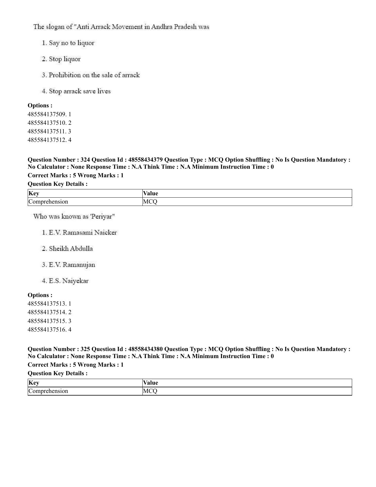 CUET 2023 English Urdu Shift 3 Question Paper - 18 June 2023 - Page 297