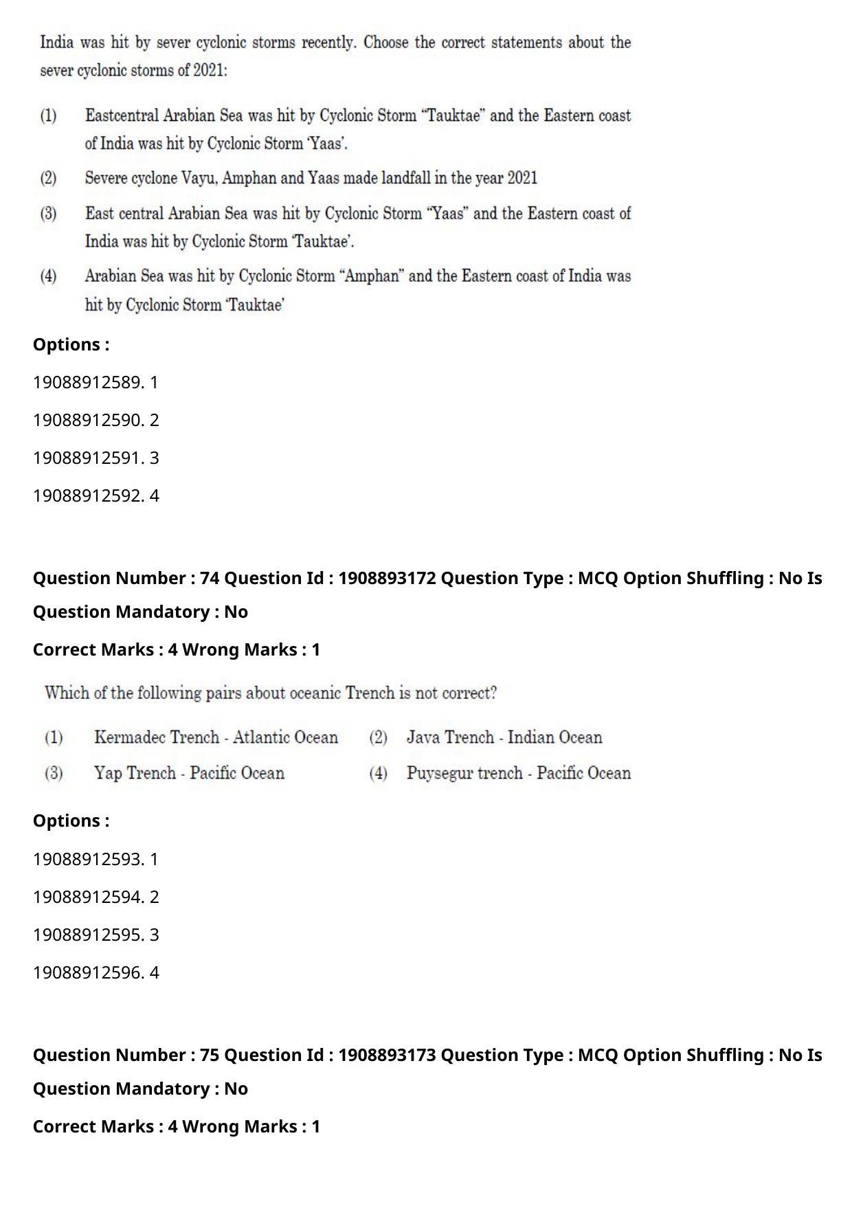 CUET PG 2021 PGQP17 Question Paper - Page 36