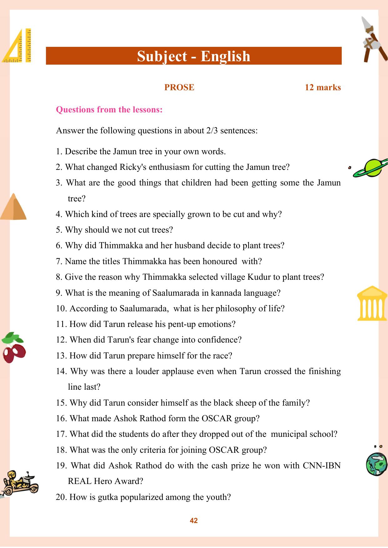 CGBSE Board Class 9 Question Bank - Page 43