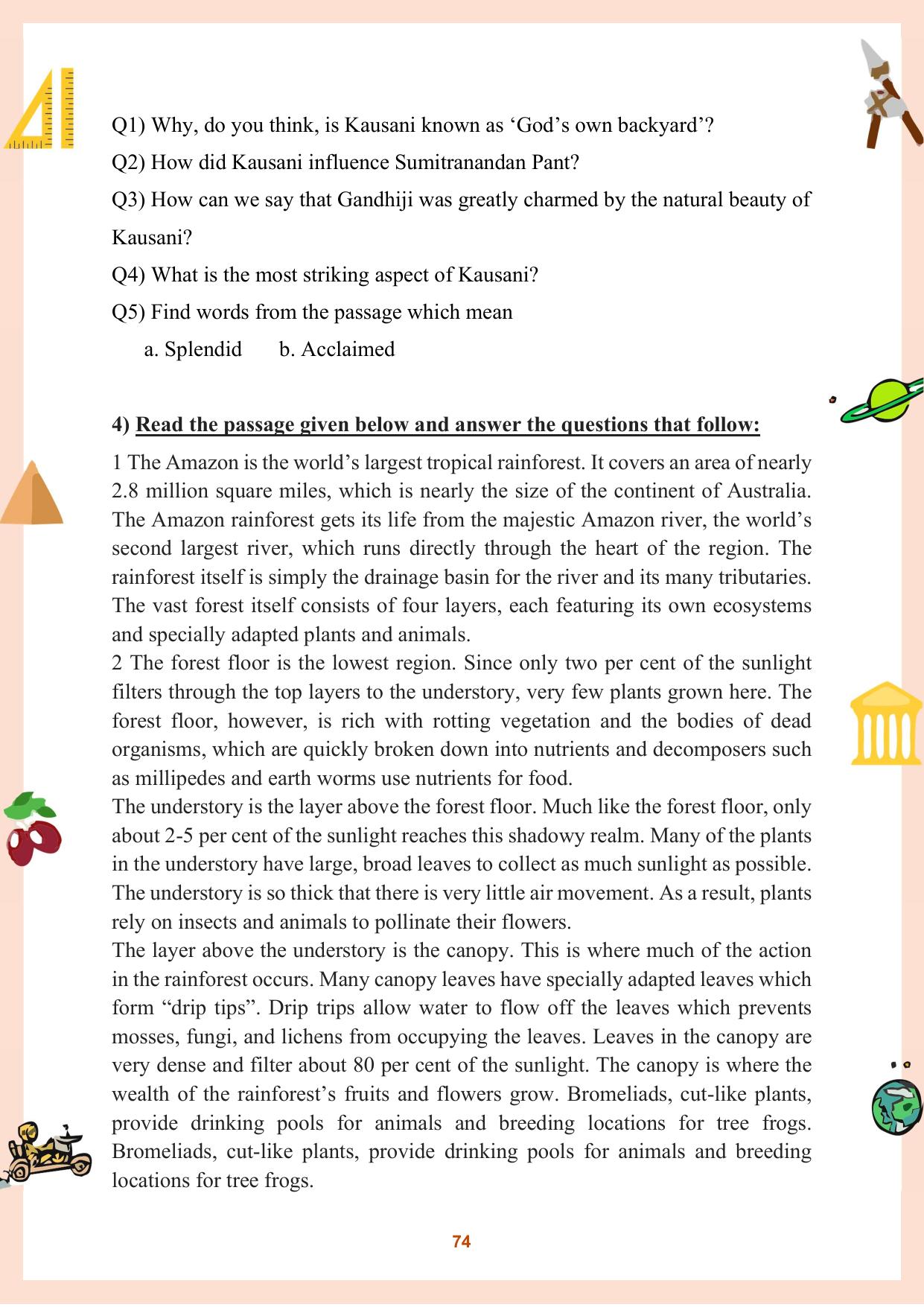 CGBSE Board Class 9 Question Bank - Page 75
