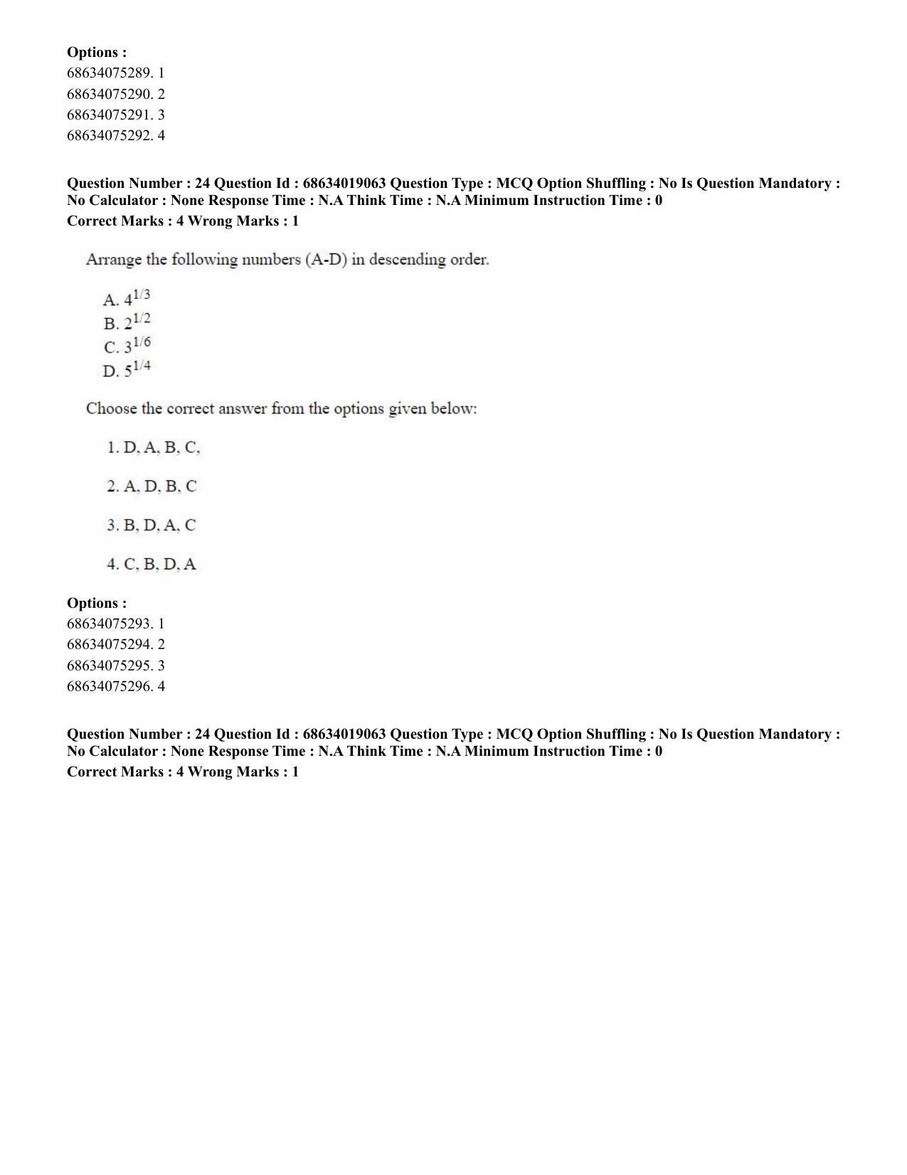 CUET PG 2023: COQP02 – Applied Geography and Geoinformatics(ENG) - Shift 2 (13-06-2023) Question Paper  - Page 23