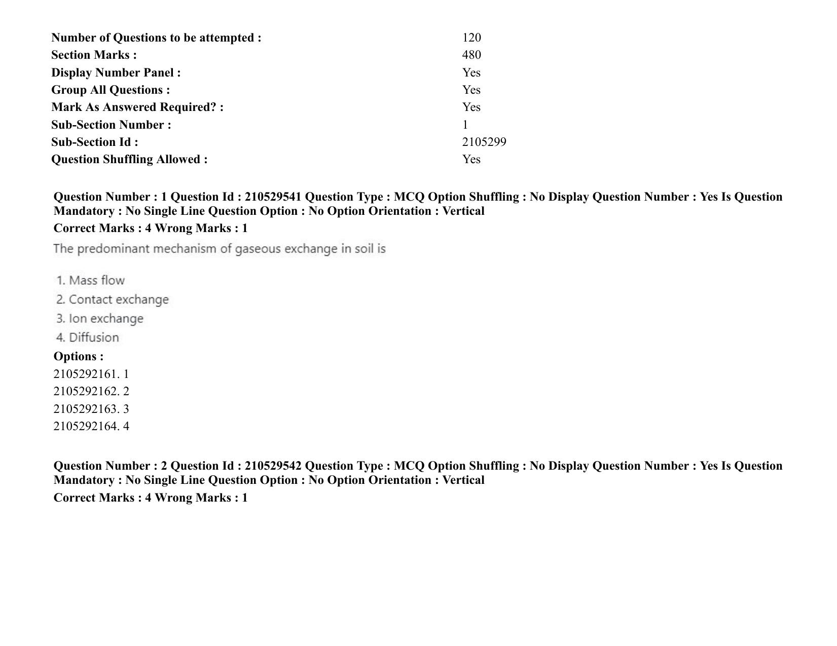 ICAR AIEEA PG 2020 PHYSICAL SCIENCES Question Paper - Page 2