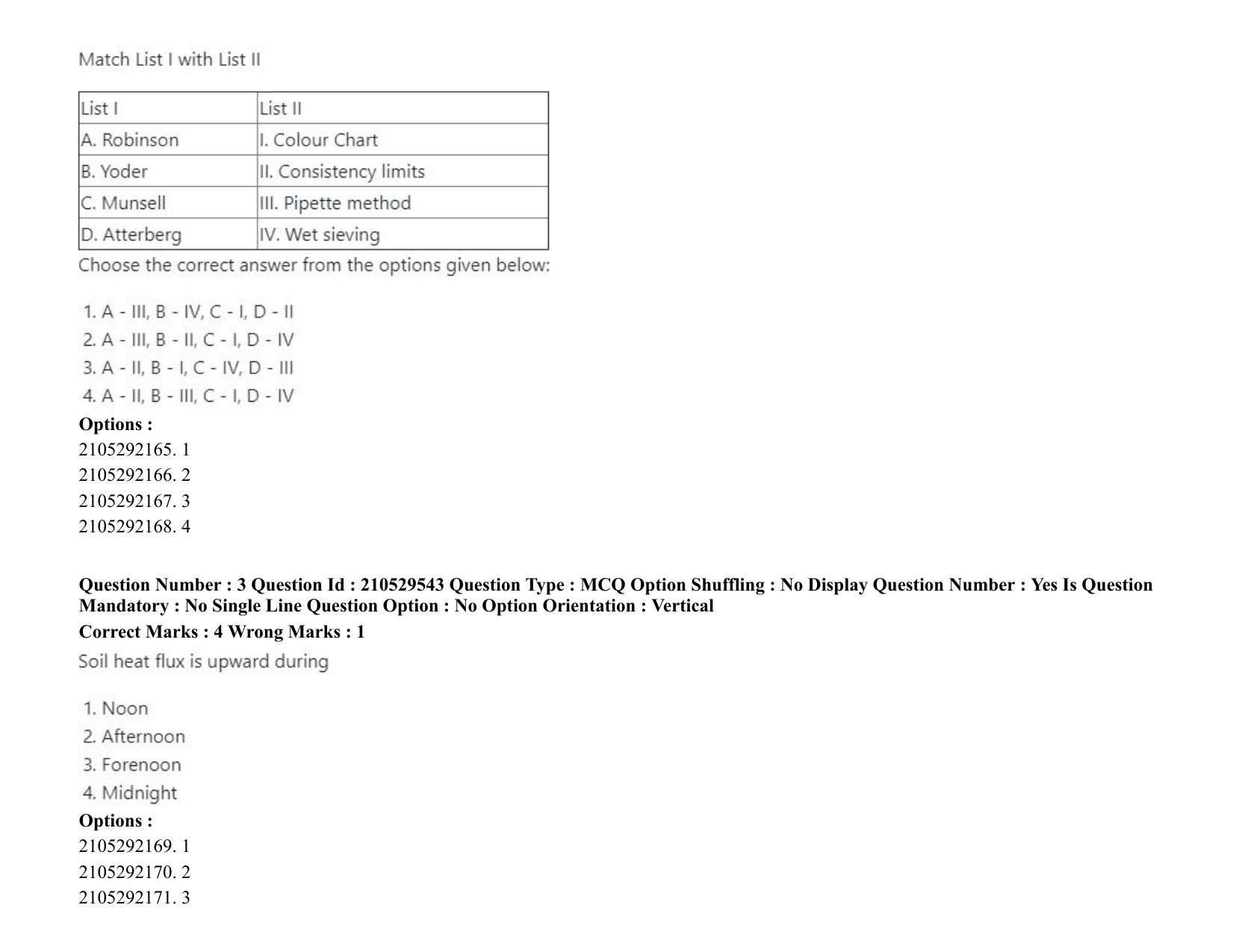 ICAR AIEEA PG 2020 PHYSICAL SCIENCES Question Paper - Page 3