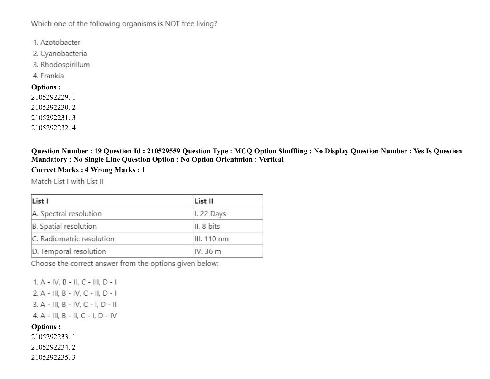 ICAR AIEEA PG 2020 PHYSICAL SCIENCES Question Paper - Page 11