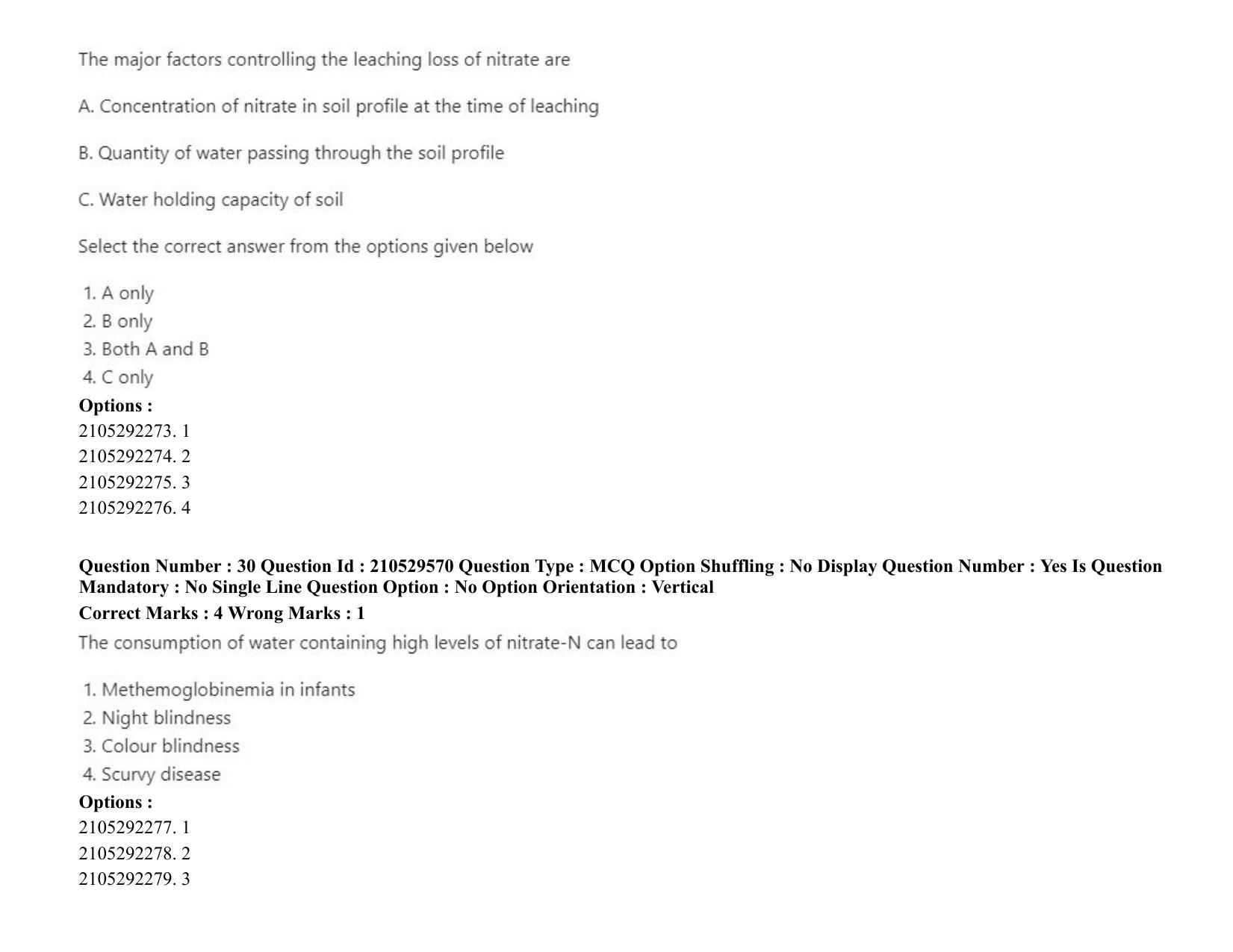 ICAR AIEEA PG 2020 PHYSICAL SCIENCES Question Paper - Page 17