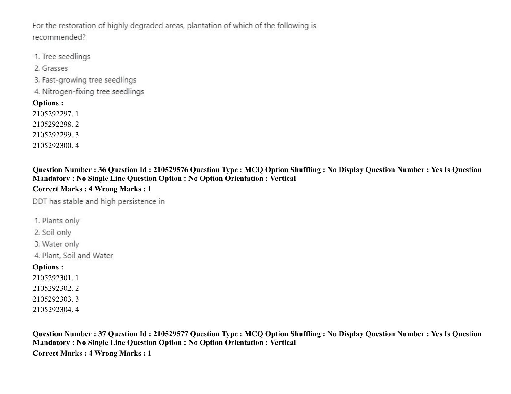 ICAR AIEEA PG 2020 PHYSICAL SCIENCES Question Paper - Page 20