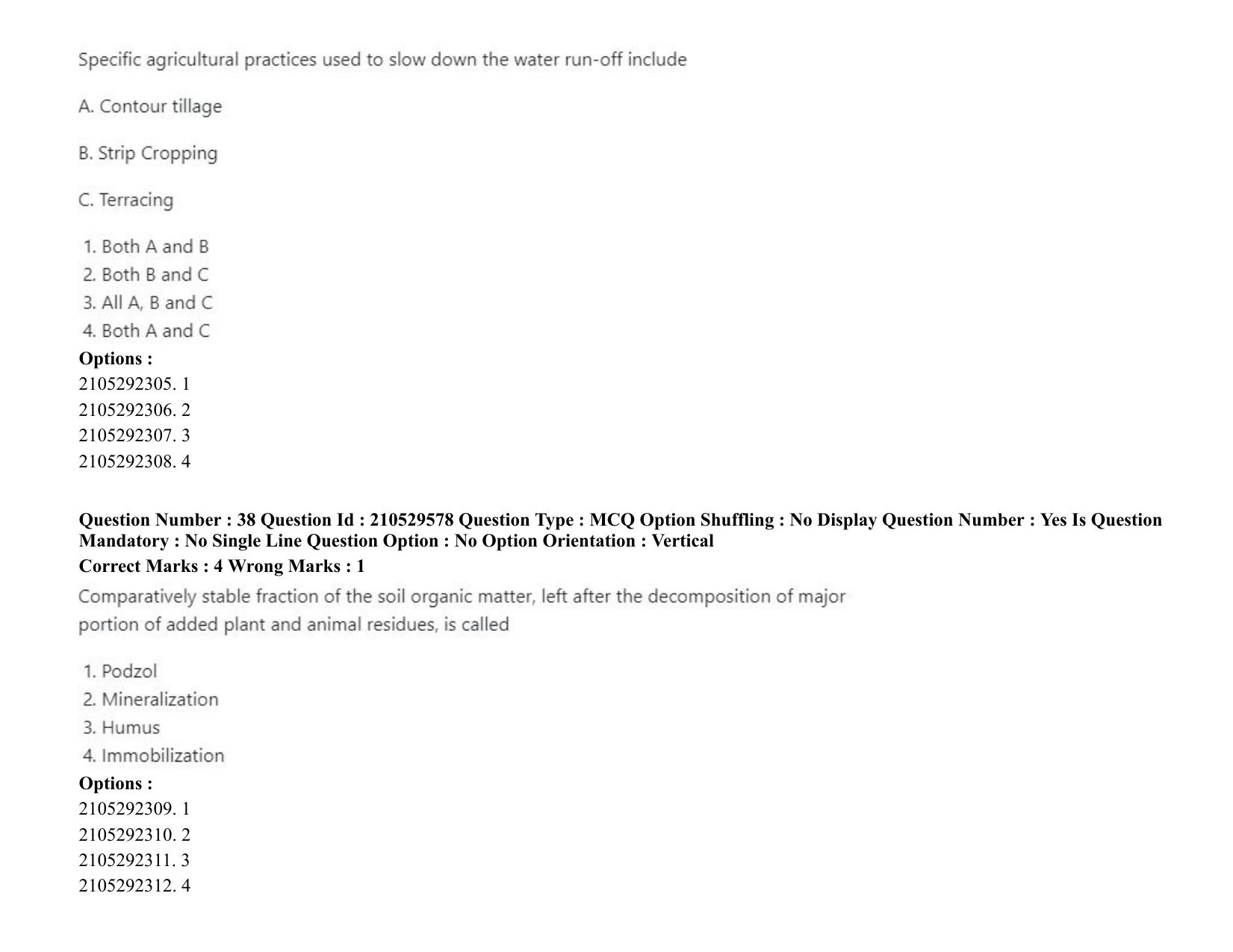 ICAR AIEEA PG 2020 PHYSICAL SCIENCES Question Paper - Page 21