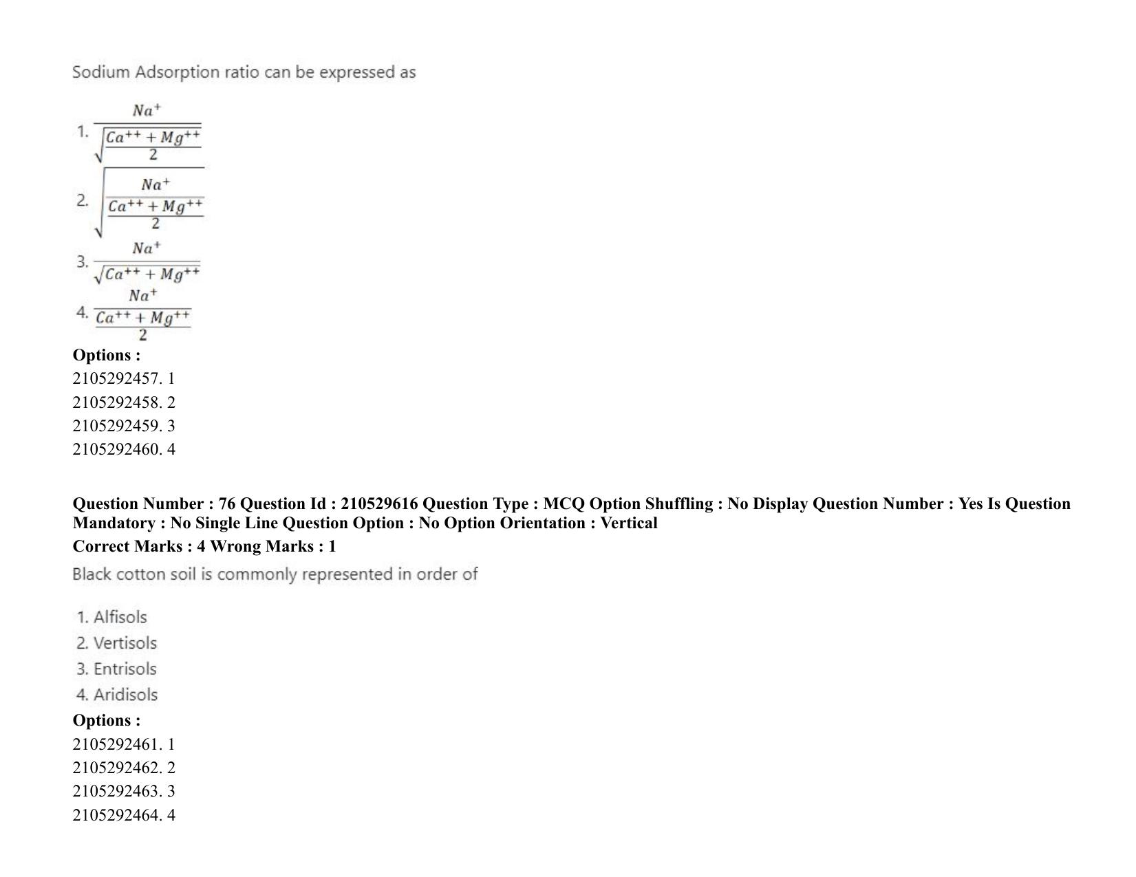 ICAR AIEEA PG 2020 PHYSICAL SCIENCES Question Paper - Page 40
