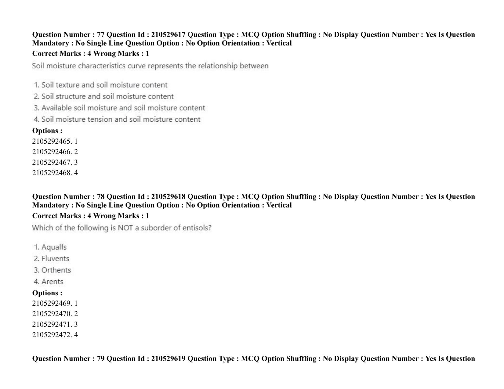 ICAR AIEEA PG 2020 PHYSICAL SCIENCES Question Paper - Page 41