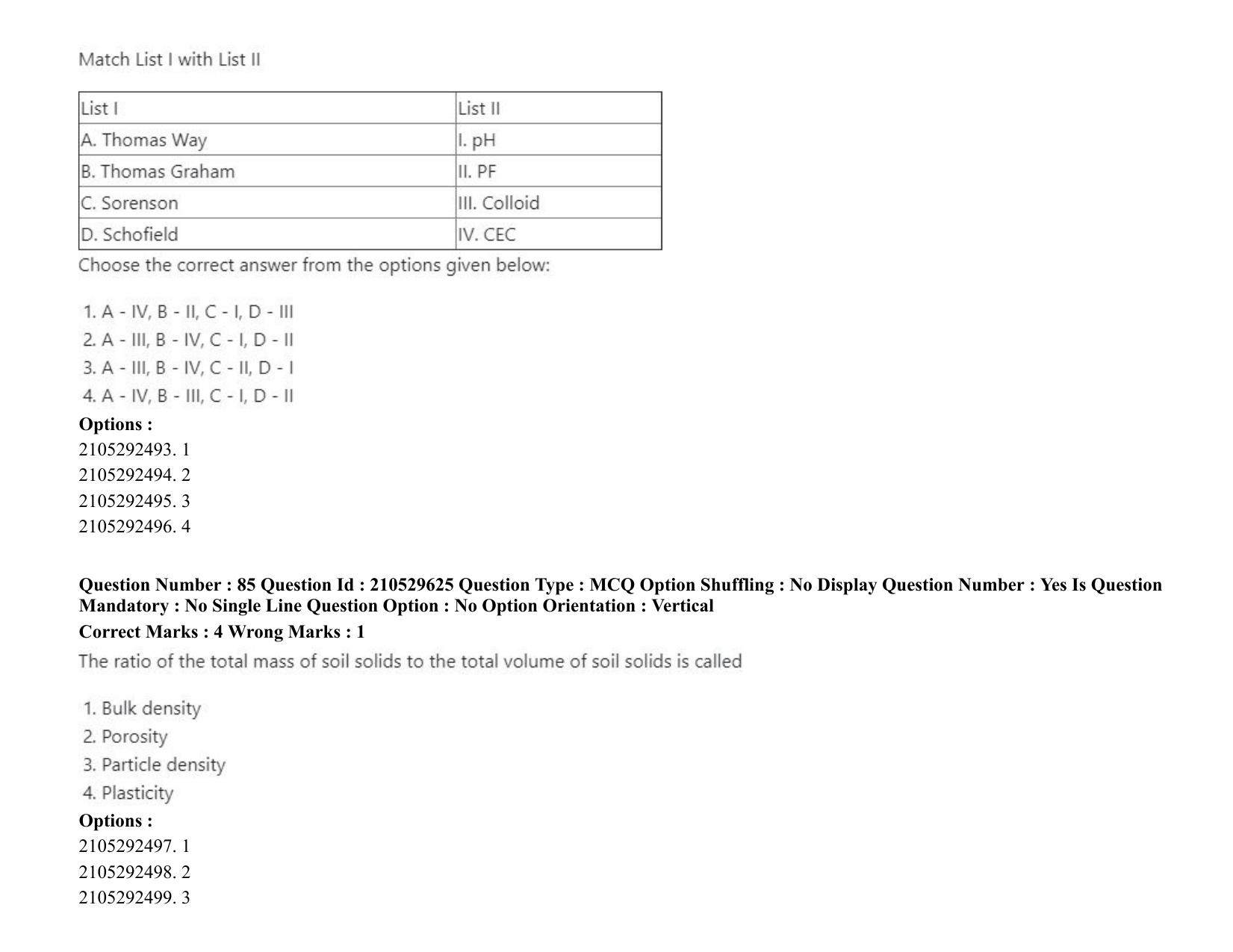 ICAR AIEEA PG 2020 PHYSICAL SCIENCES Question Paper - Page 45