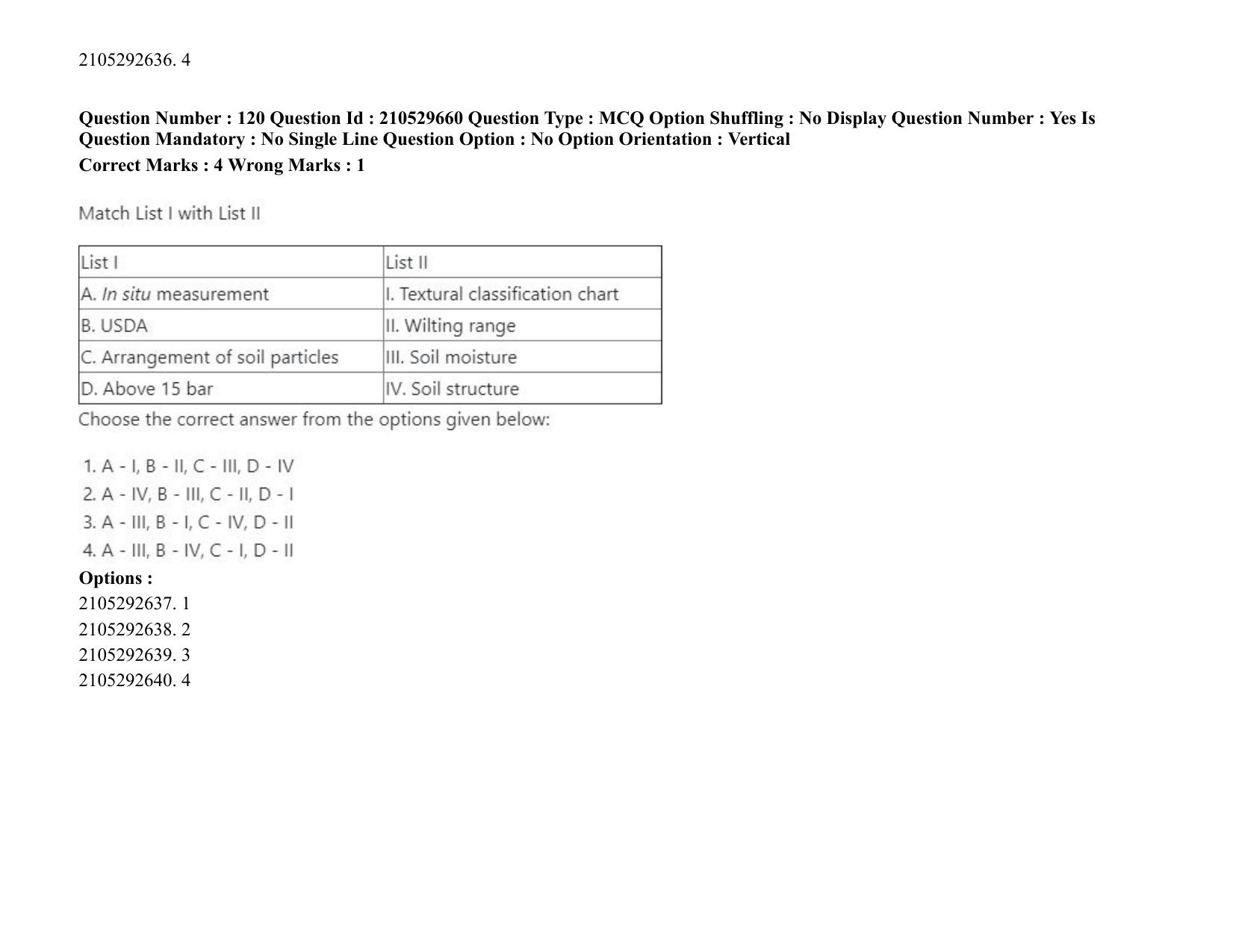 ICAR AIEEA PG 2020 PHYSICAL SCIENCES Question Paper - Page 63