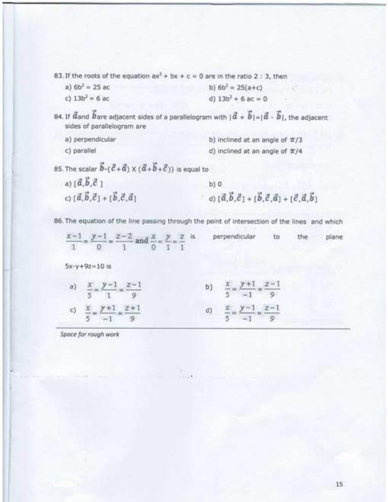 AEEE 2016 Question Paper - Page 15