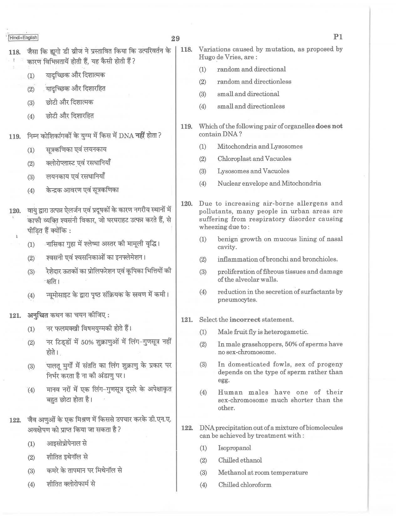 NEET P1 2019 Question Paper - Page 29