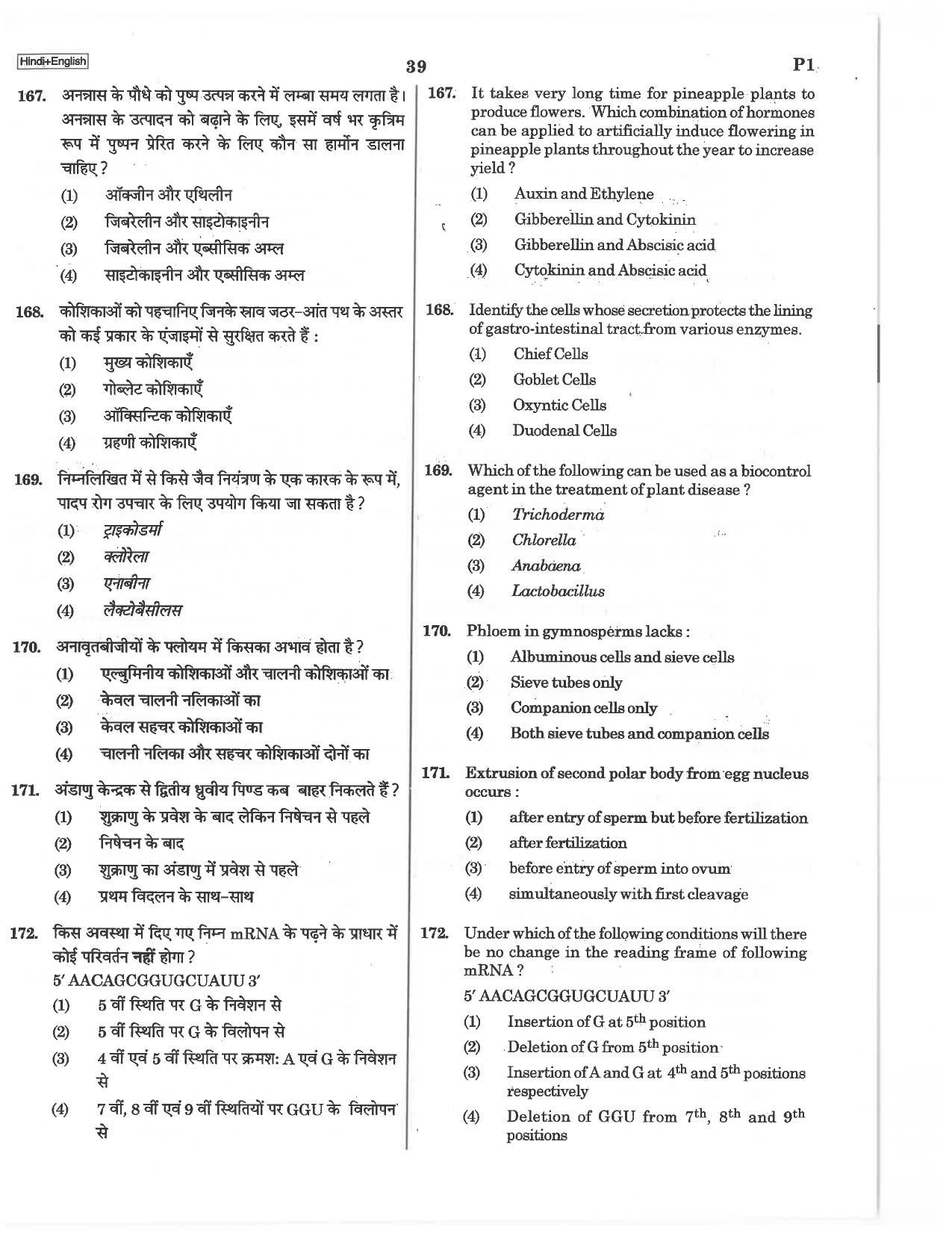 NEET P1 2019 Question Paper - Page 39