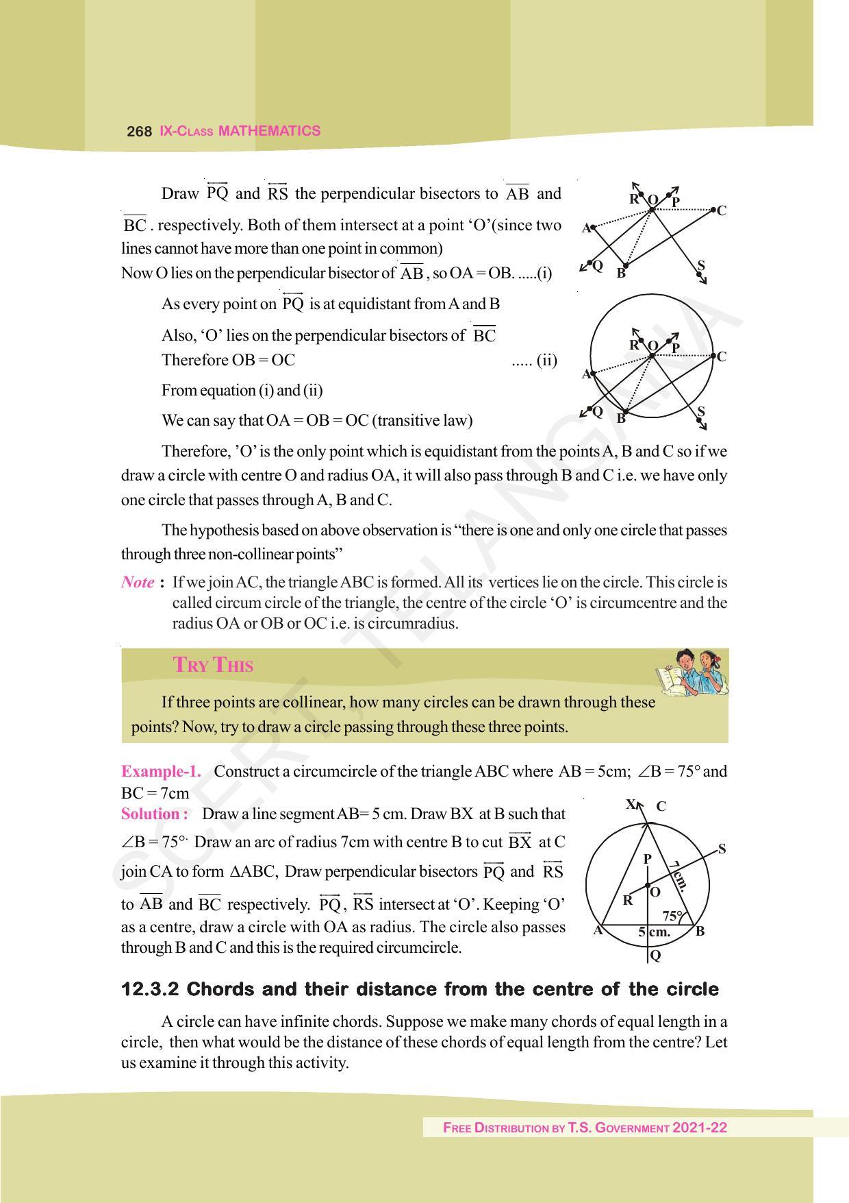 TS SCERT Class 9 Maths (English Medium) Text Book - Page 193