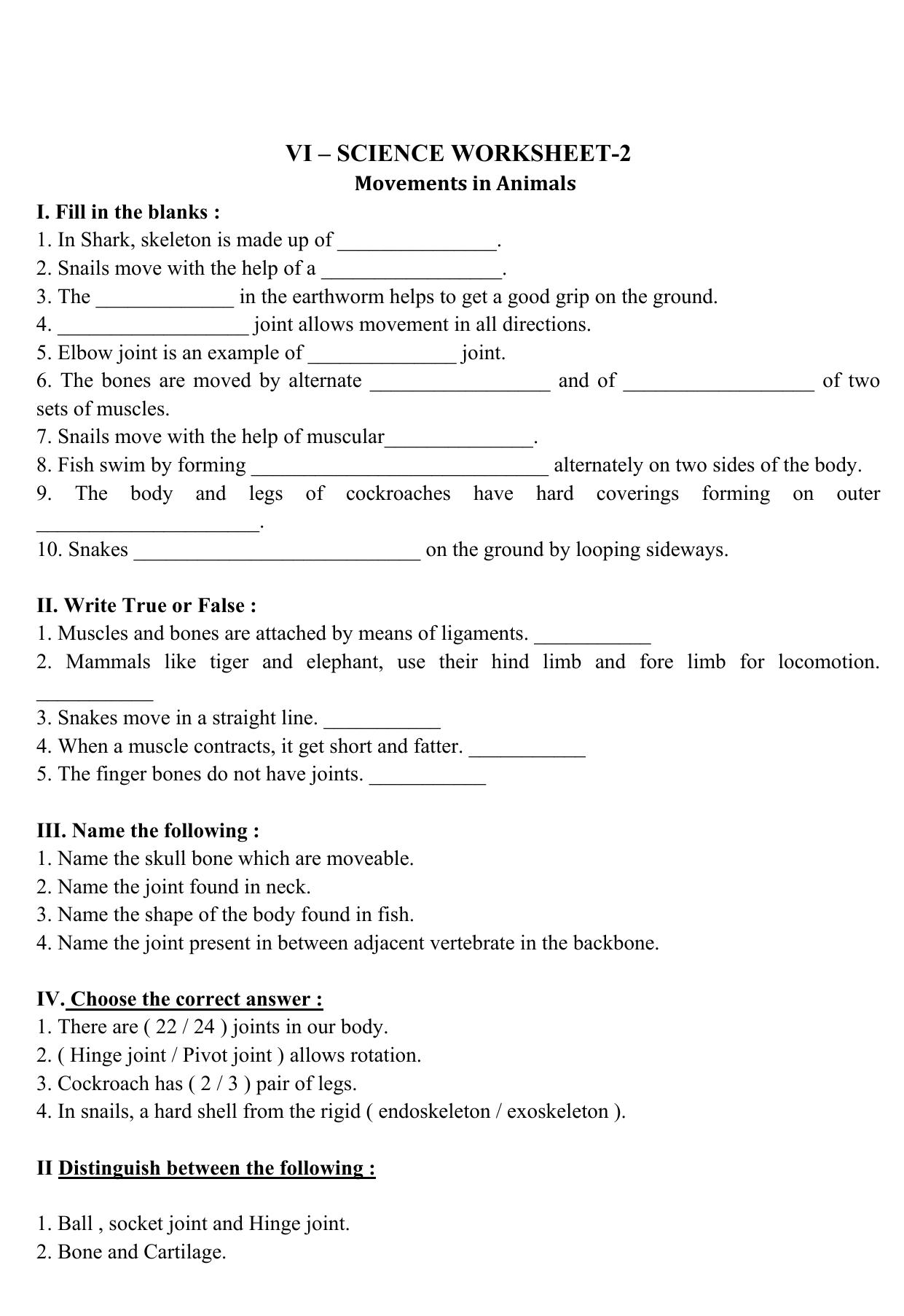 CBSE Worksheets for Class 6 Science Sorting Materials into Groups Assignment 71 - Page 3