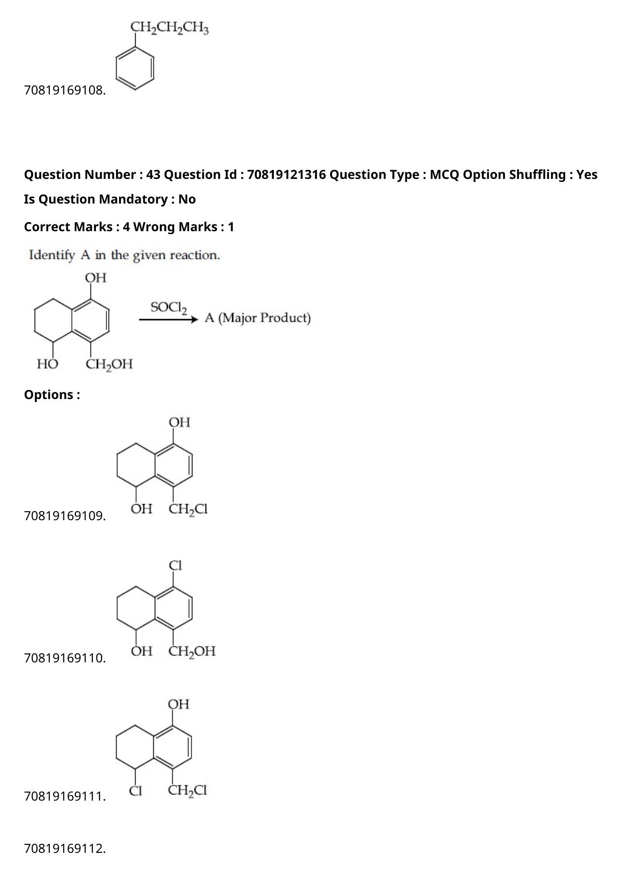 JEE Mains 2021: BTech Assamese (Shift 2) 26-02-2021 Question Paper - Page 51