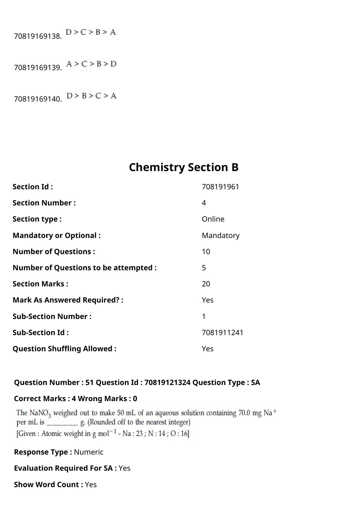 JEE Mains 2021: BTech Assamese (Shift 2) 26-02-2021 Question Paper - Page 62