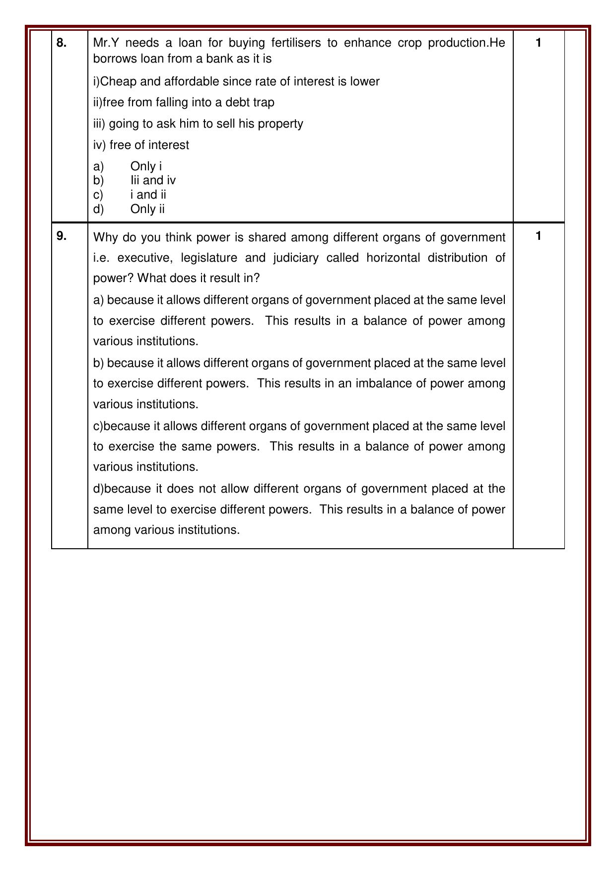 CBSE Class 10 Social Science Set 2 Practice Questions 2023-24 - Page 4