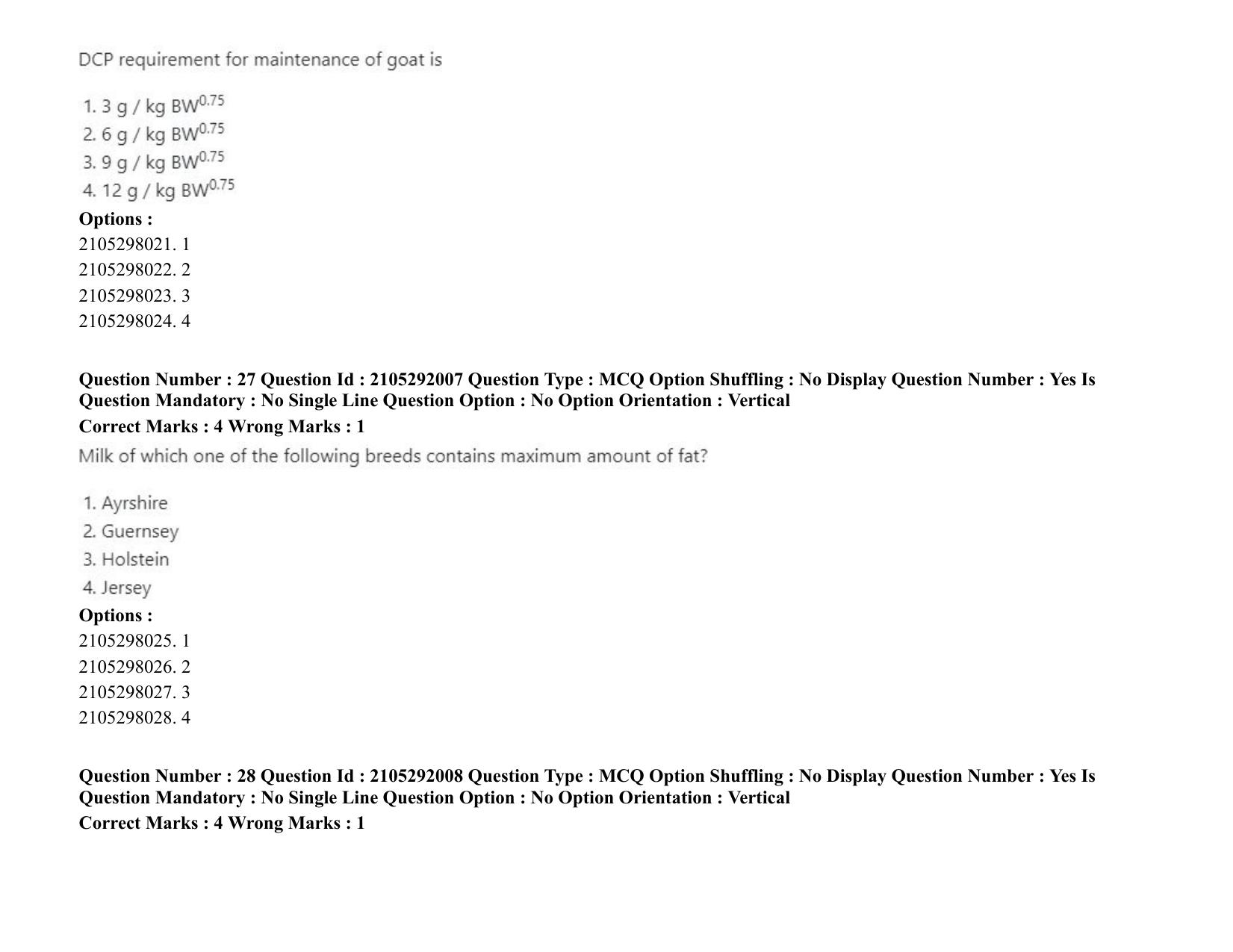 ICAR AIEEA PG 2020 ANIMAL SCIENCE Question Paper - Page 15